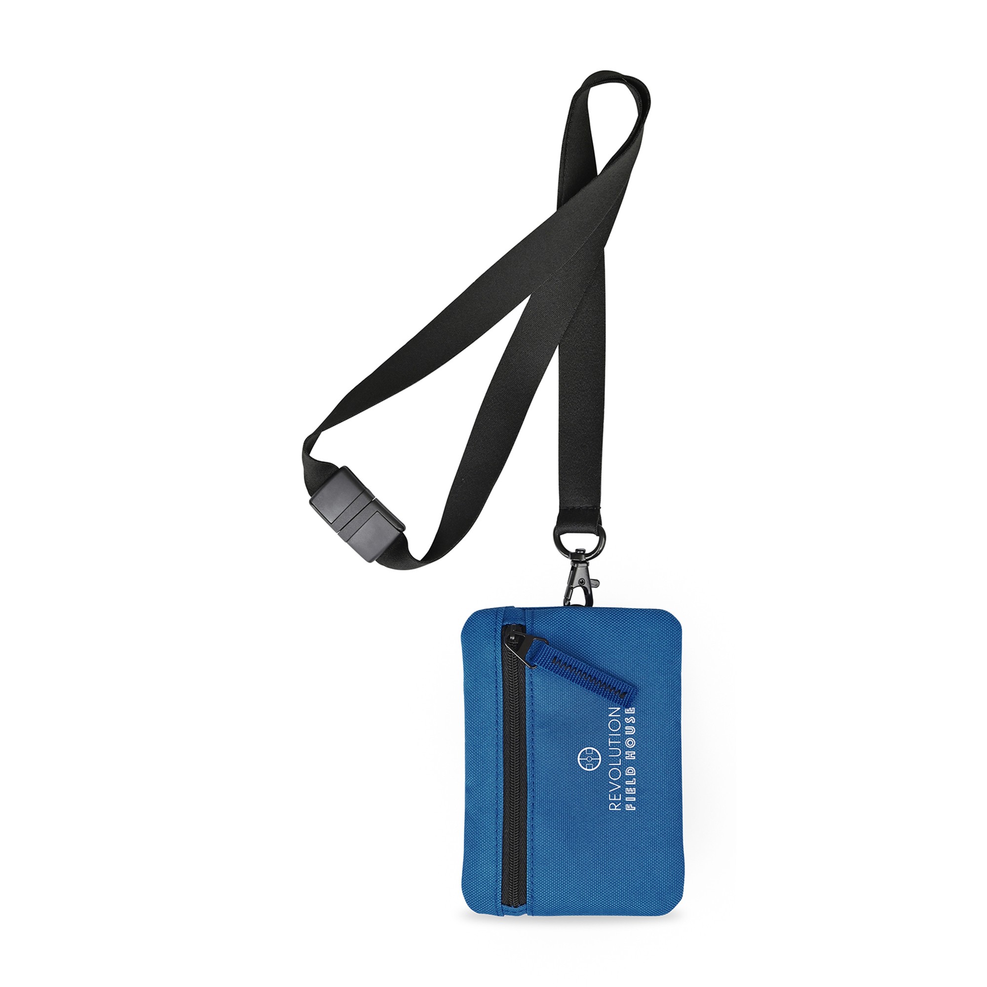 Picture of Rally Recycled ID Pouch Lanyard - Royal Blue