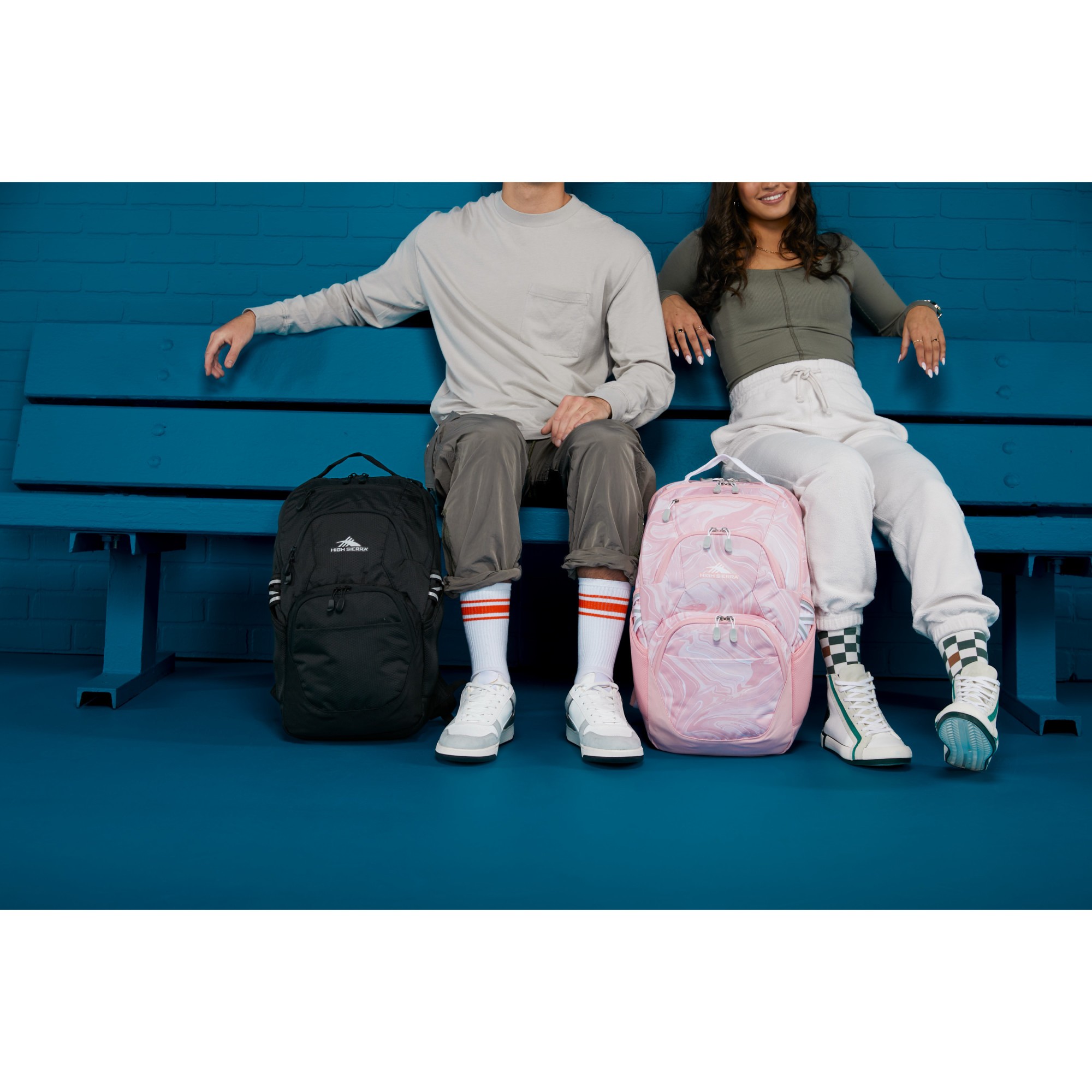 Picture of High Sierra Swoop SG Laptop Backpack - Pink Marble-Bubblegum Pink