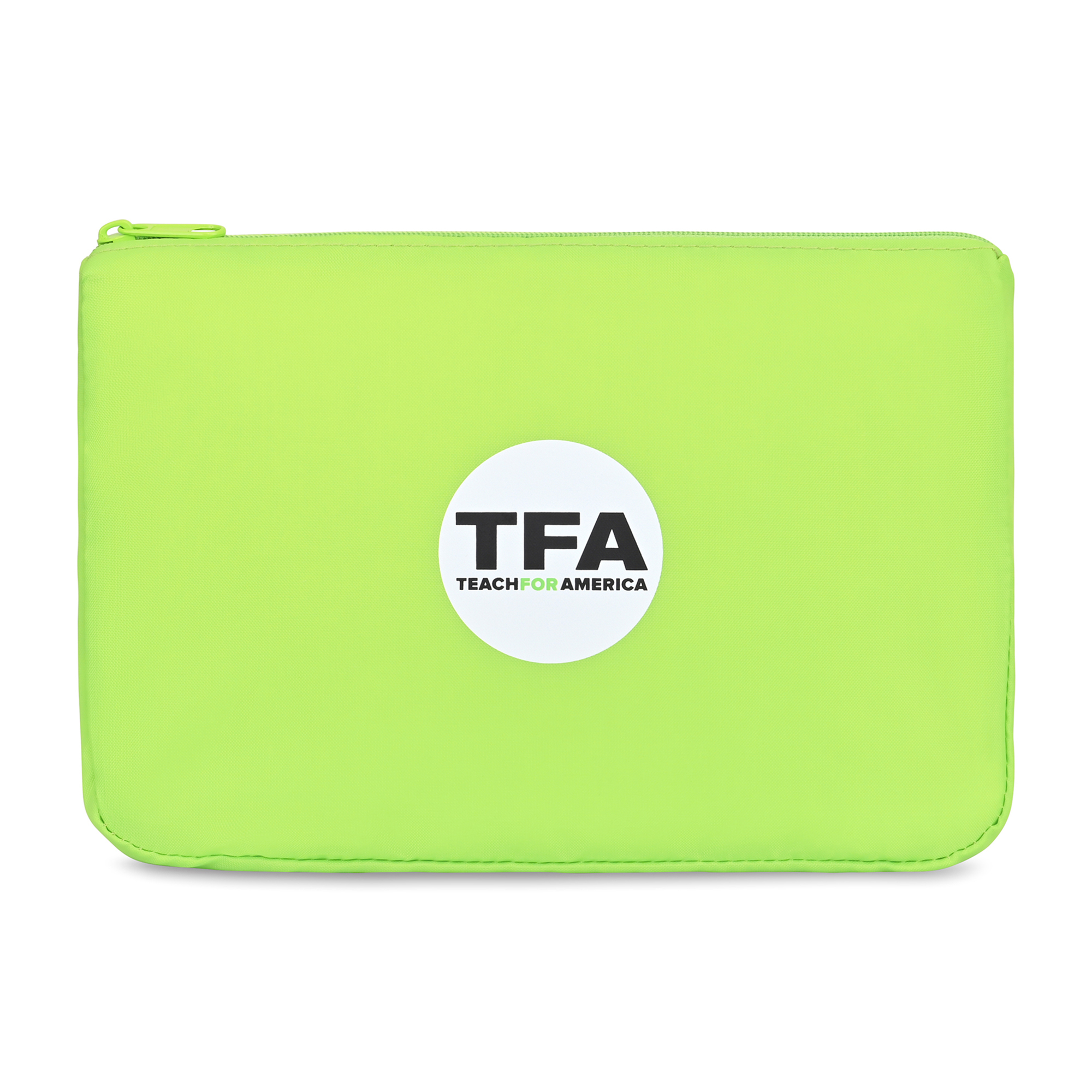 Picture of Arlo Recycled rPET Zippered Pouch - Lime Green