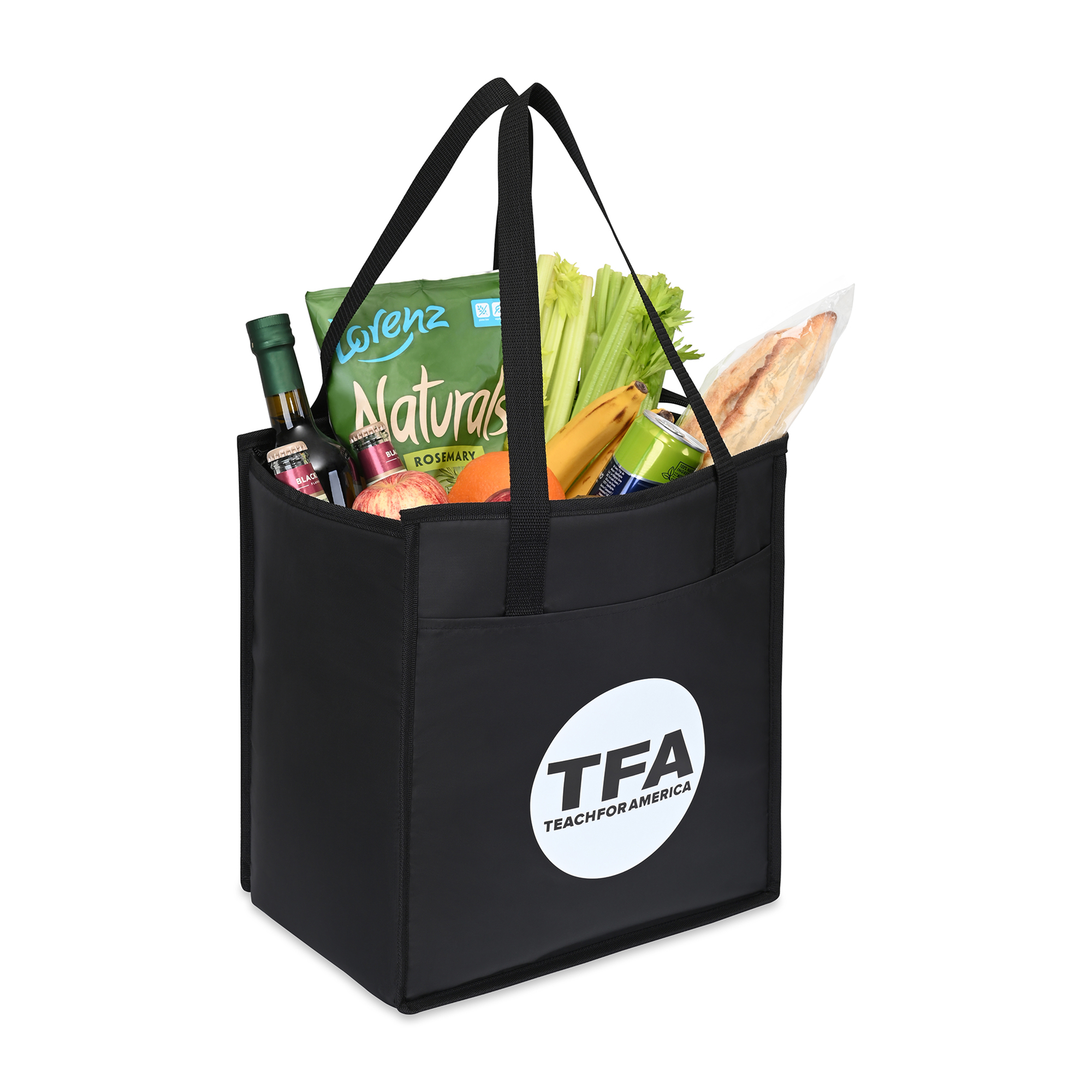 Picture of Arlo Recycled rPET Insulated Grocery Shopper - Black