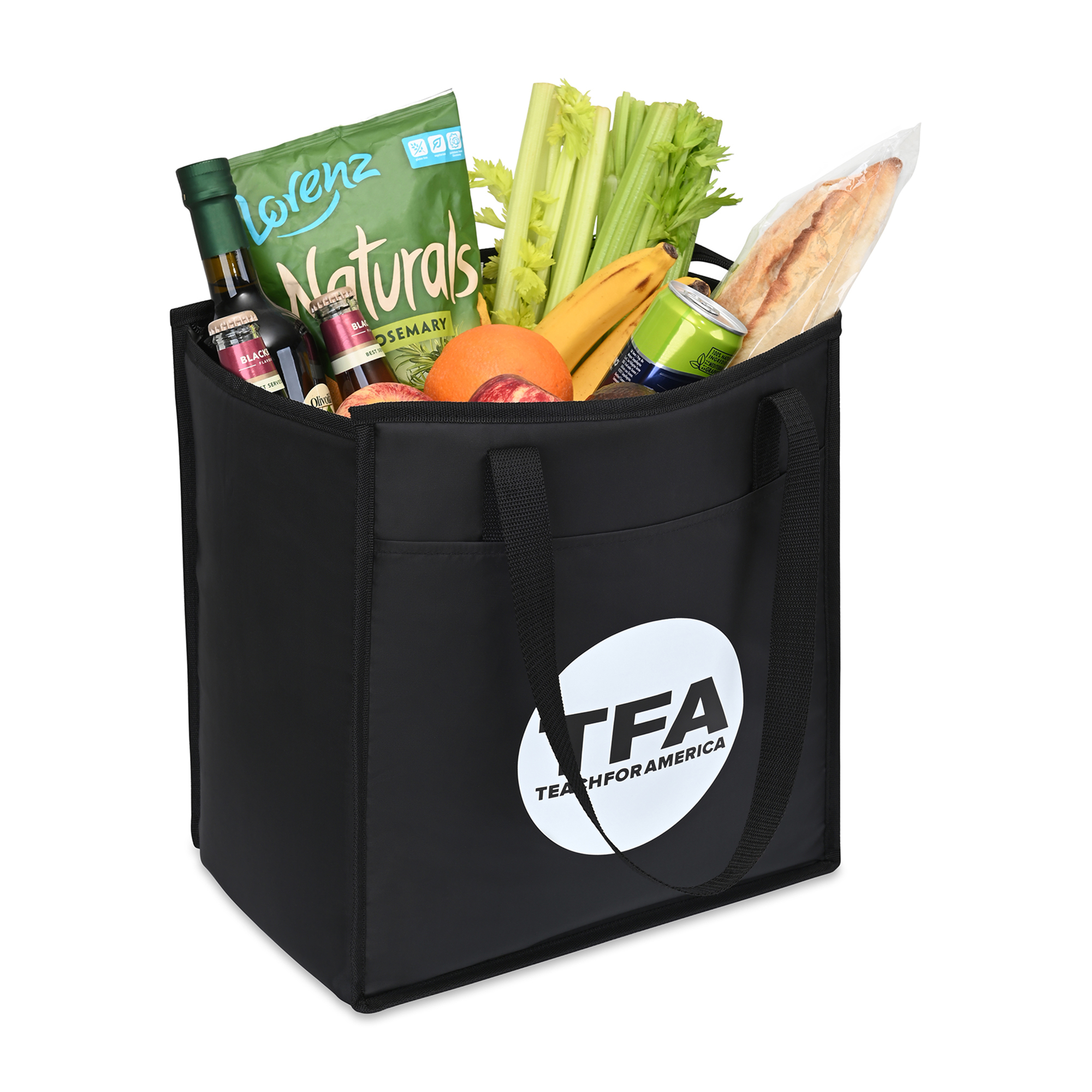 Picture of Arlo Recycled rPET Insulated Grocery Shopper - Black