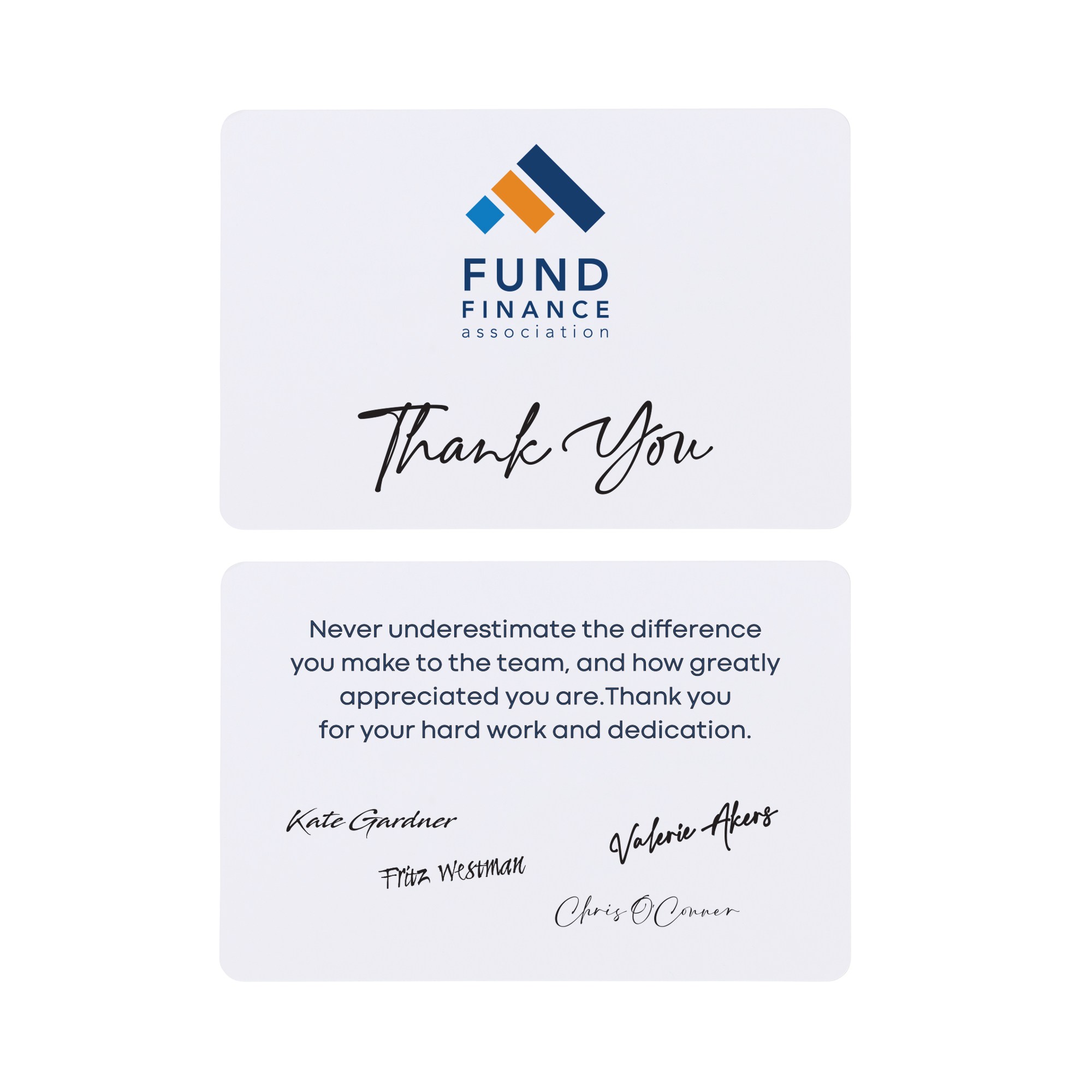 Picture of Thanks & Appreciation Greeting Card - White