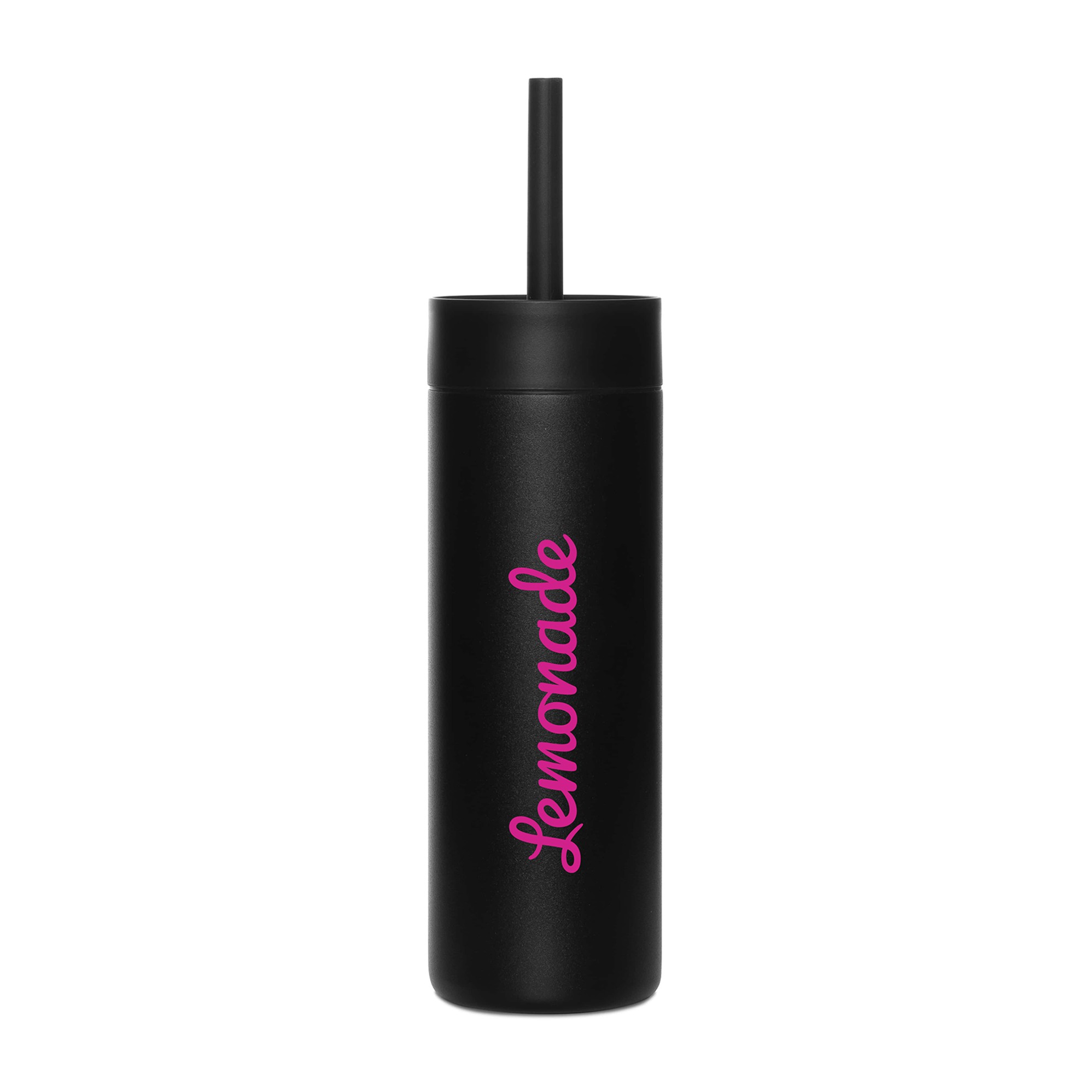 Picture of MiiR Sipper Straw Bottle - 16 Oz. - Black Powder