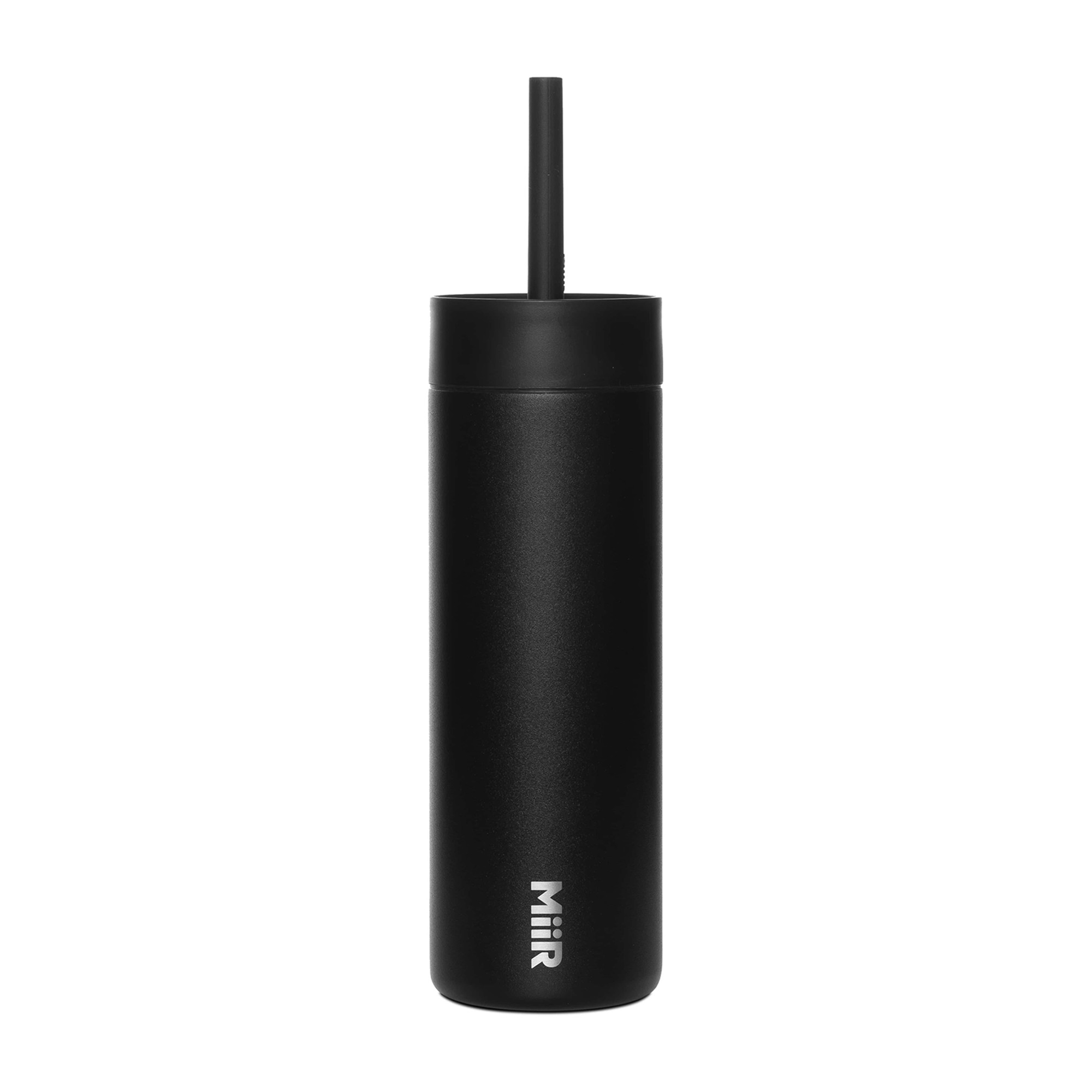 Picture of MiiR Sipper Straw Bottle - 16 Oz. - Black Powder