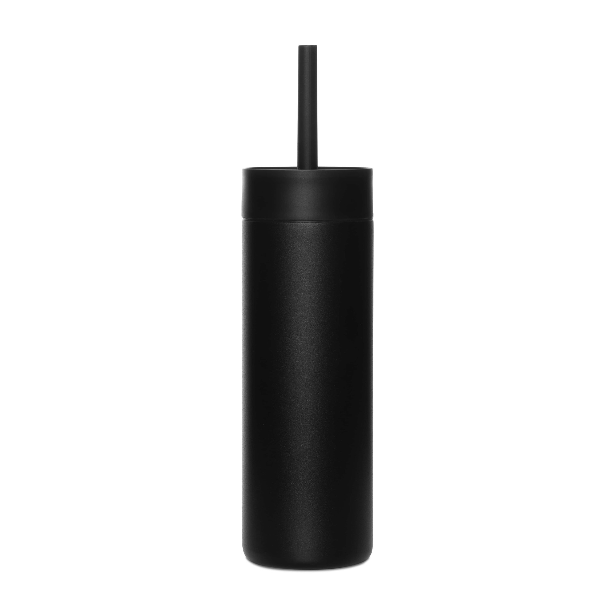 Picture of MiiR Sipper Straw Bottle - 16 Oz. - Black Powder