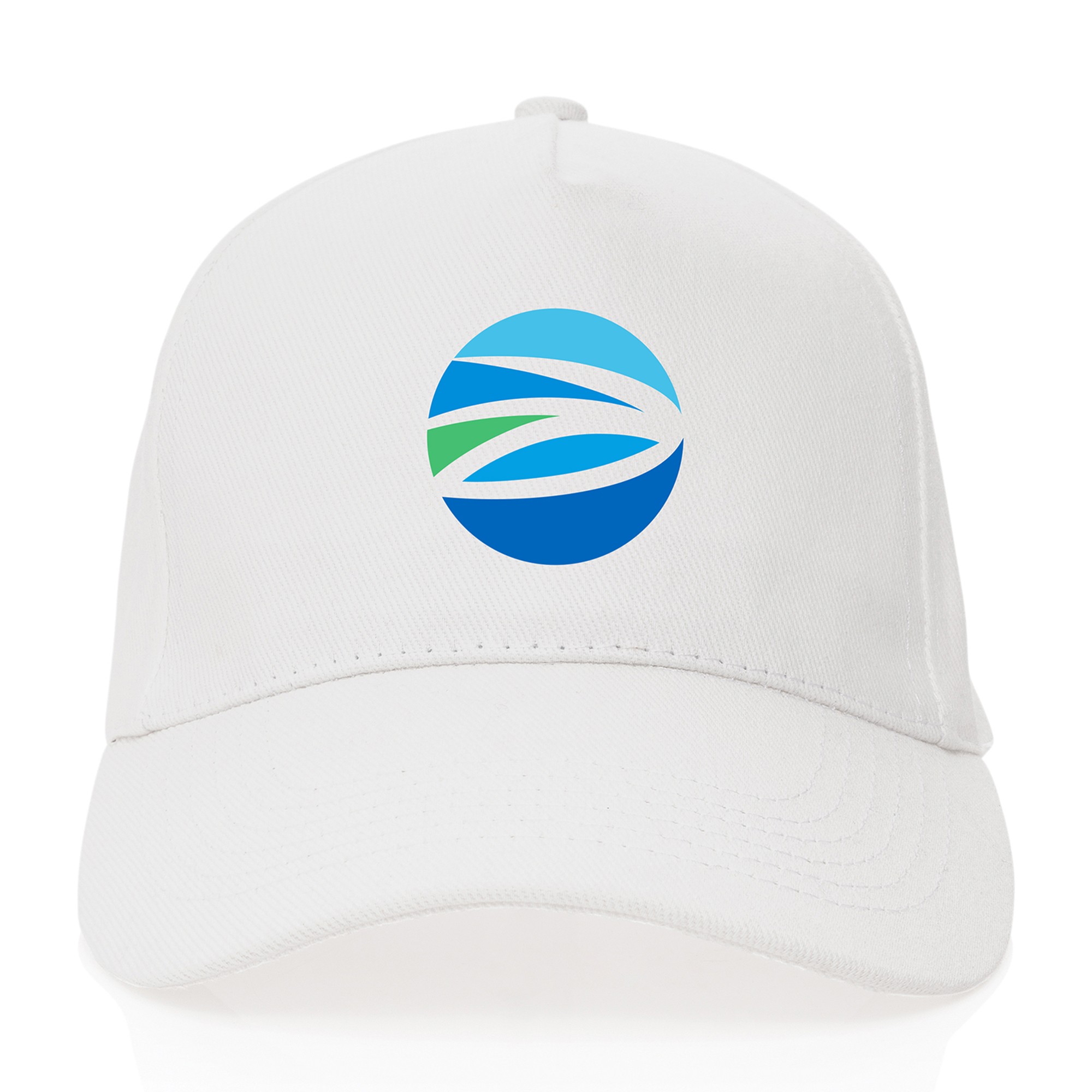 Picture of Impact 5 Panel 280gr Recycled Cotton Cap - AWARE - White