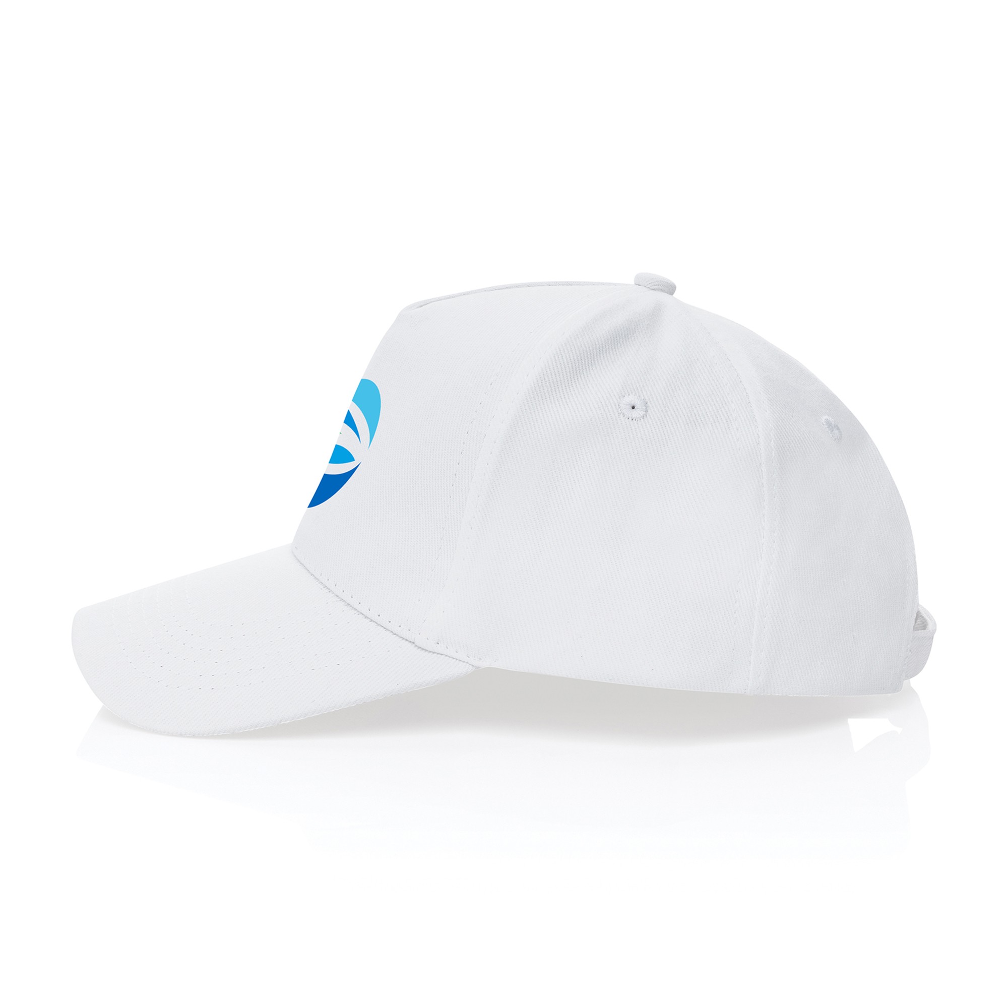 Picture of Impact 5 Panel 280gr Recycled Cotton Cap - AWARE - White