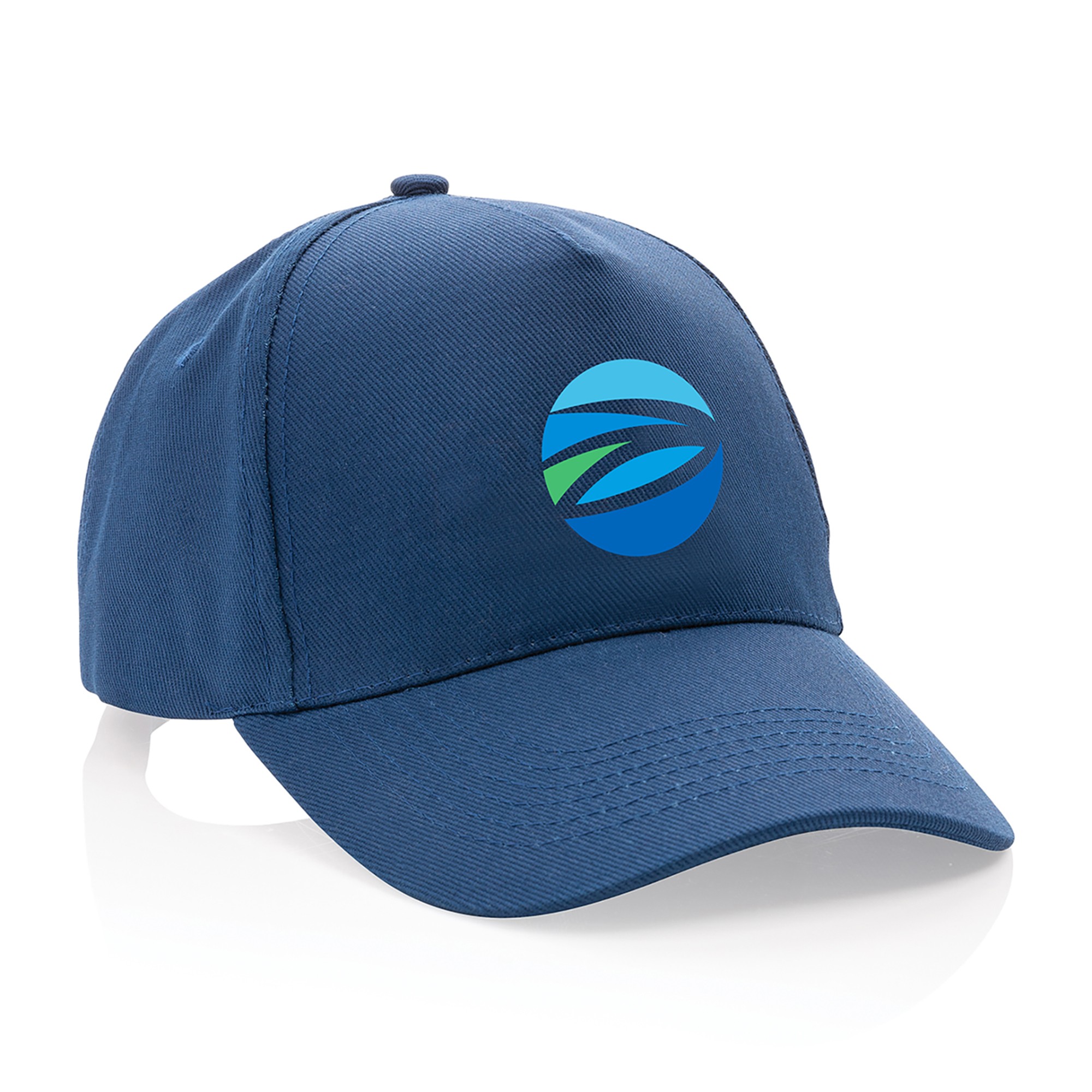 Picture of Impact 5 Panel 280gr Recycled Cotton Cap - AWARE - Navy