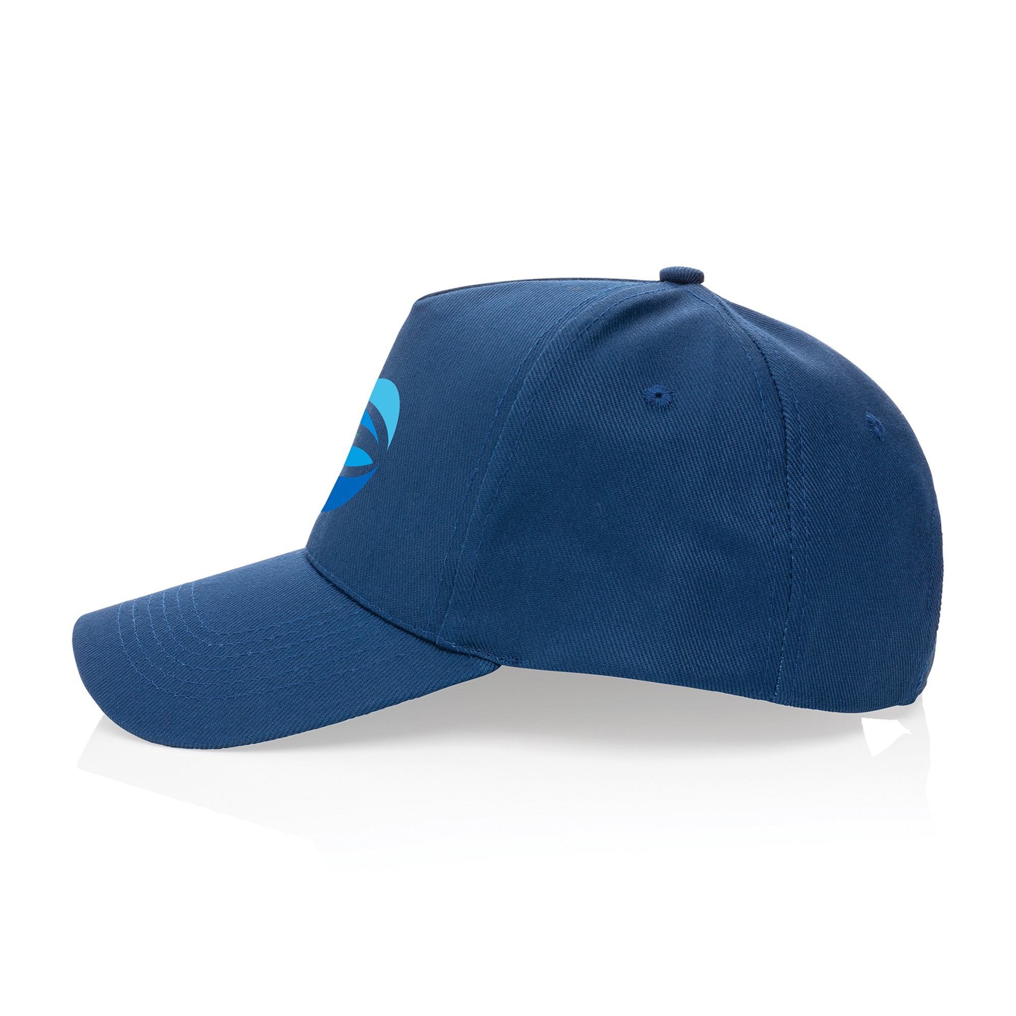 Picture of Impact 5 Panel 280gr Recycled Cotton Cap - AWARE - Navy
