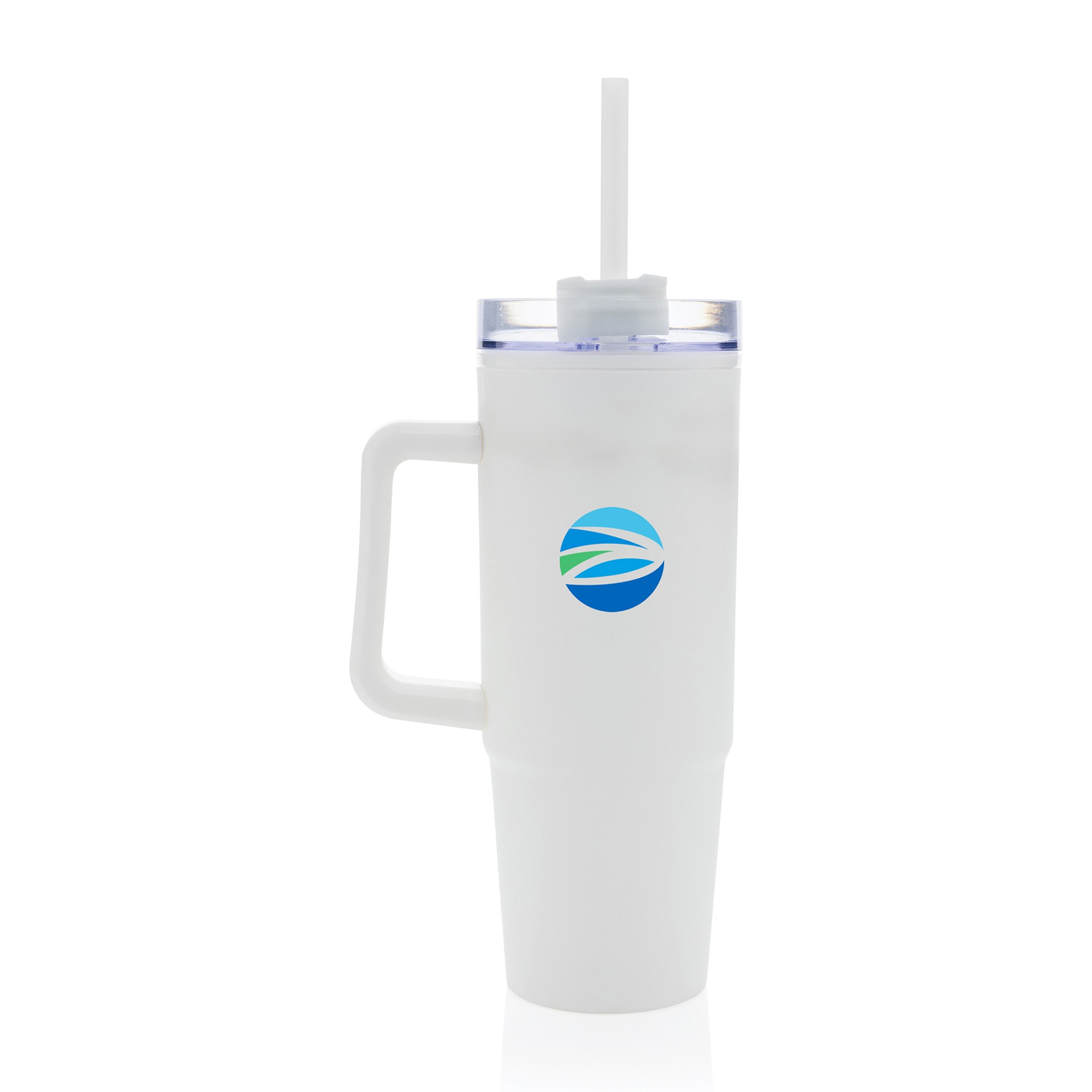 Picture of Tana Plastic Tumbler with Handle 900ML - White