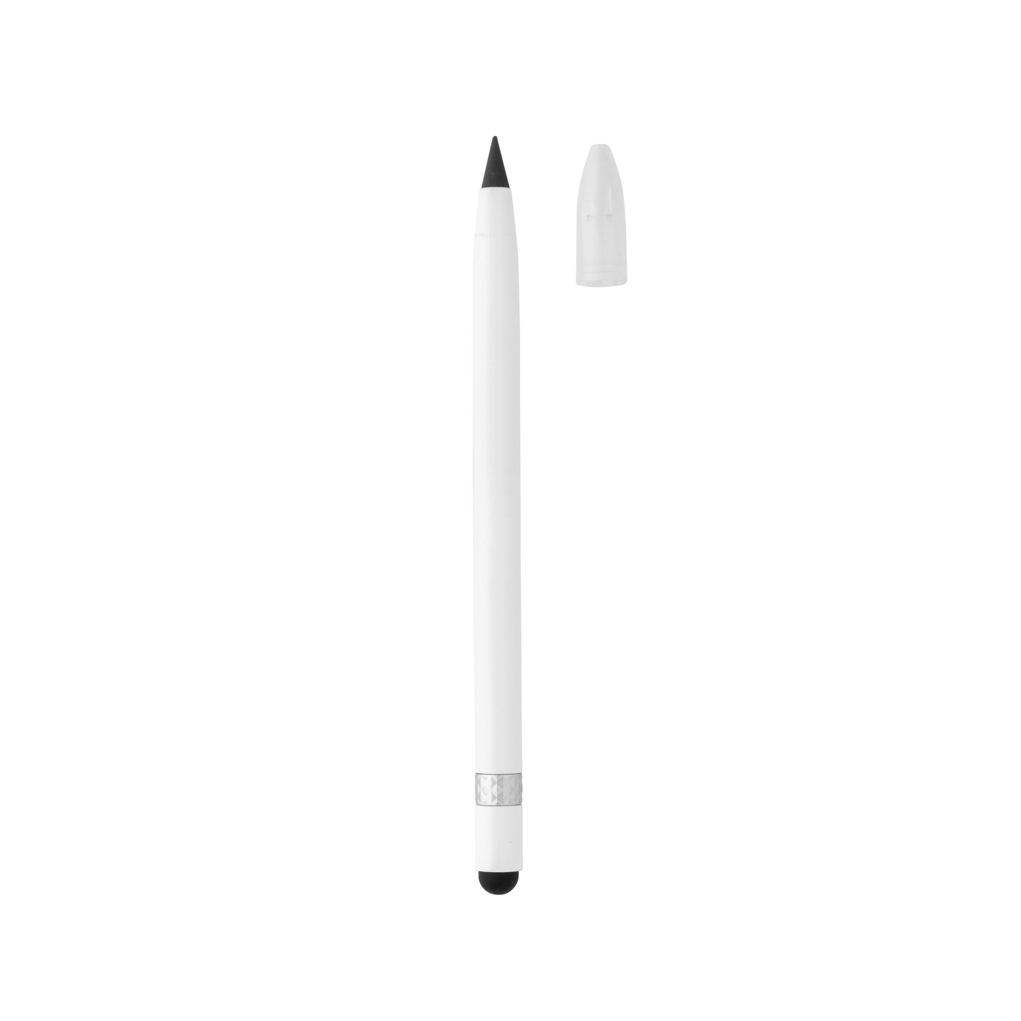 Picture of Aluminum Inkless Pen with Eraser - White