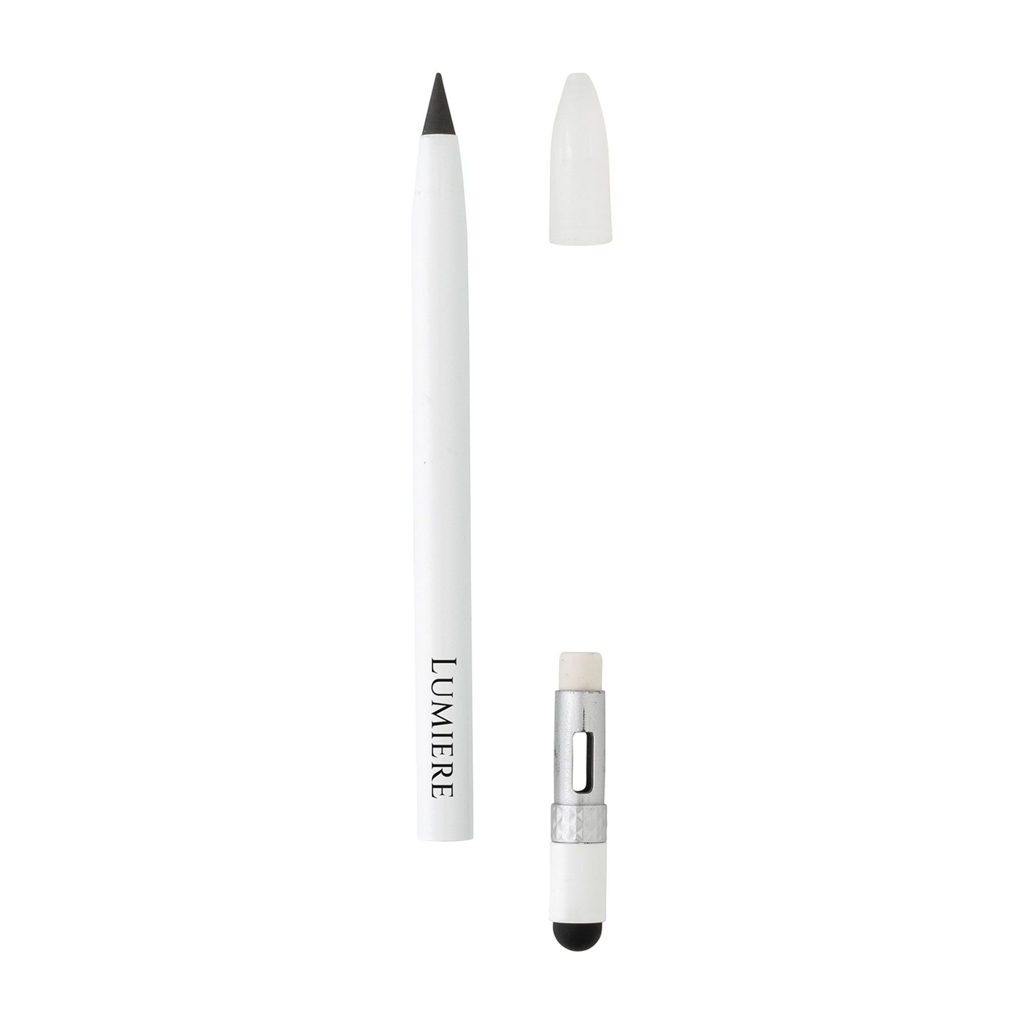 Picture of Aluminum Inkless Pen with Eraser - White
