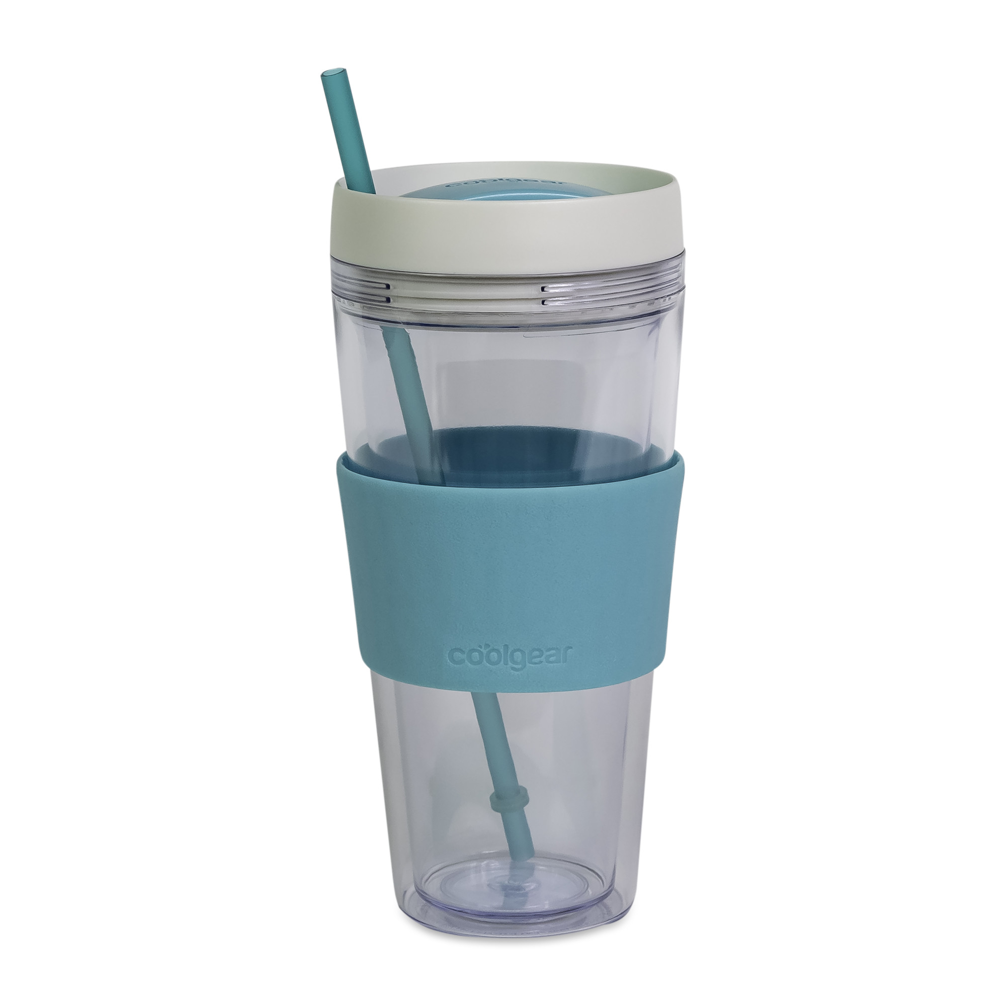 Picture of Cool Gear Callisto Chiller Clear Straw Bottle - 24 Oz. - Teal