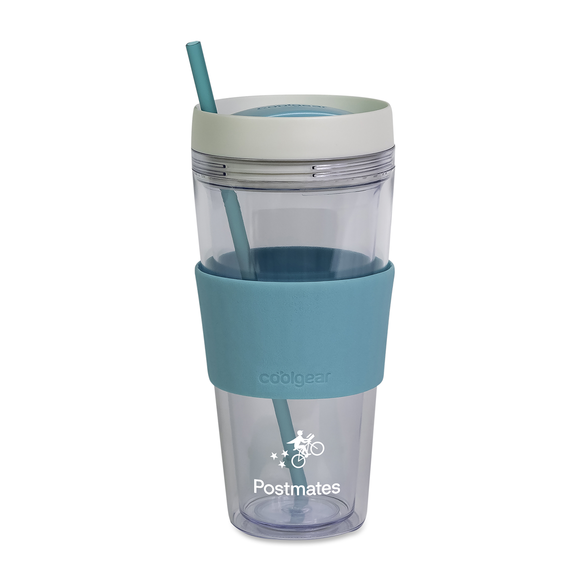 Picture of Cool Gear Callisto Chiller Clear Straw Bottle - 24 Oz. - Teal