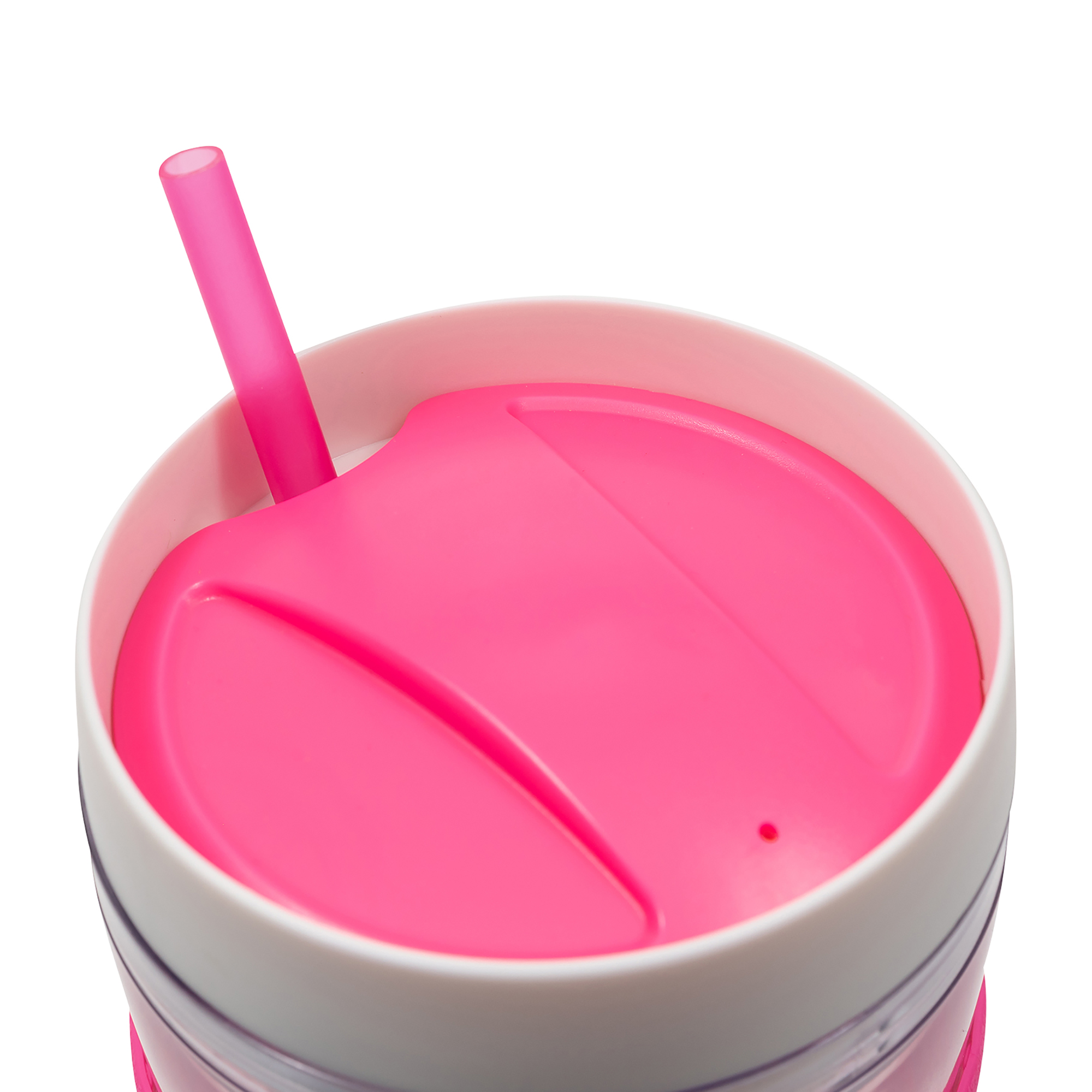 Picture of Cool Gear Callisto Chiller Clear Straw Bottle - 24 Oz. - Pink