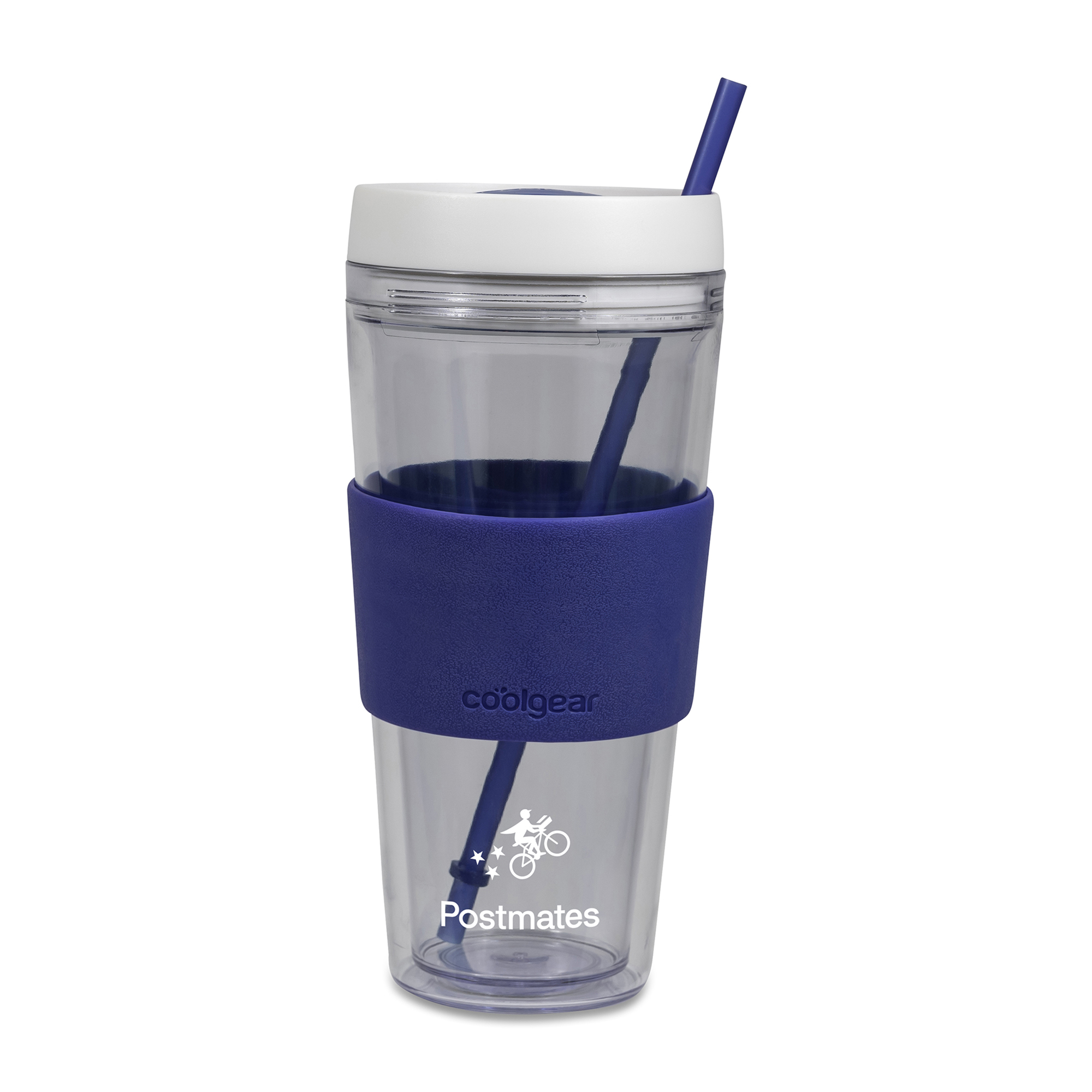 Picture of Cool Gear Callisto Chiller Clear Straw Bottle - 24 Oz. - Blue