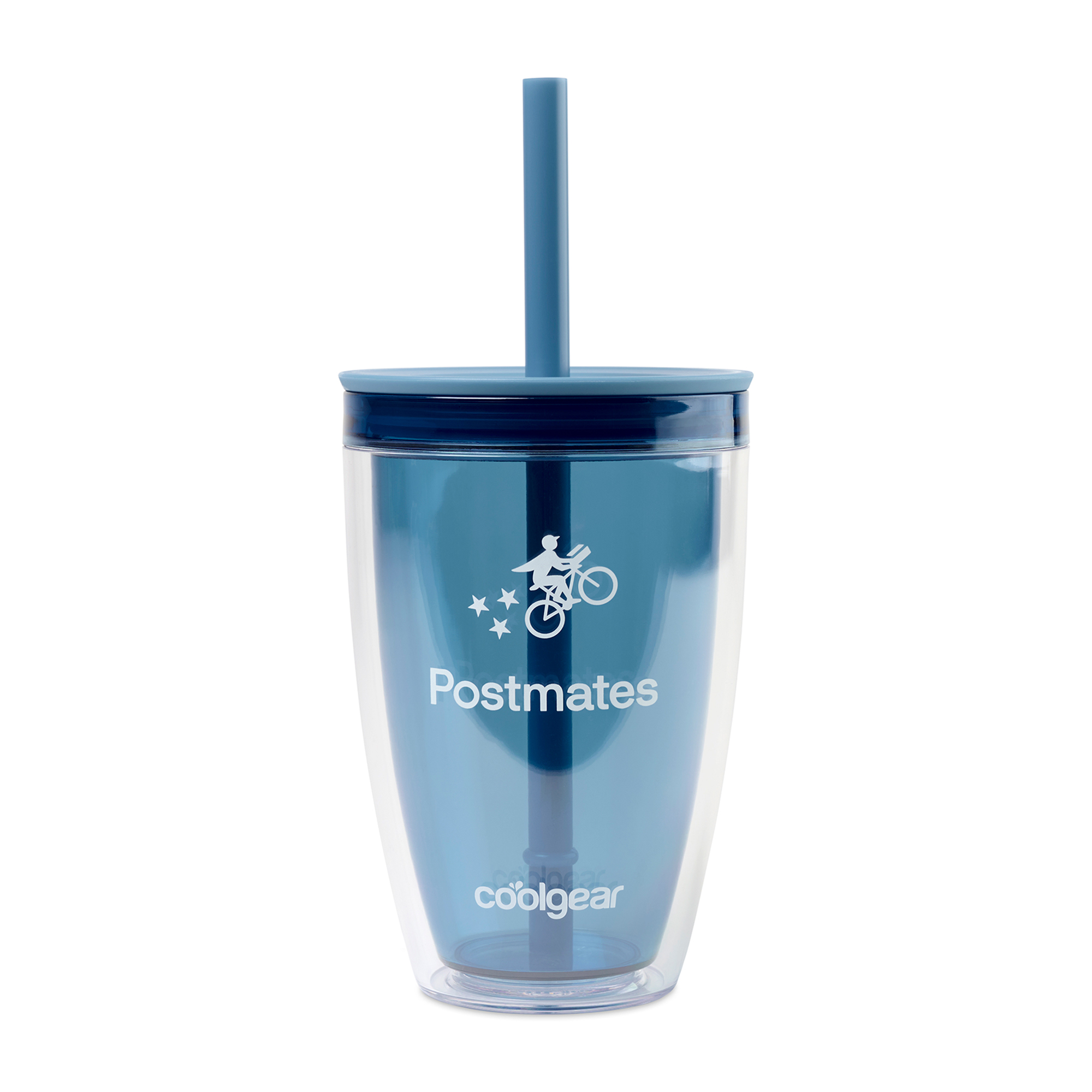 Picture of Cool Gear Oasis Straw Bottle - 14 Oz. - Elemental Blue