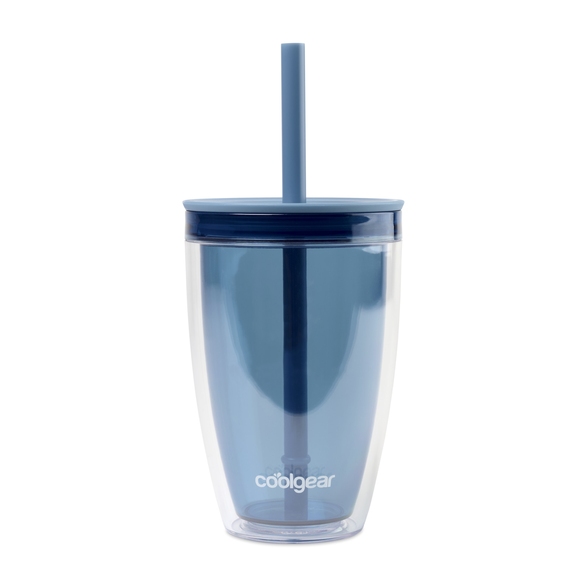 Picture of Cool Gear Oasis Straw Bottle - 14 Oz. - Elemental Blue