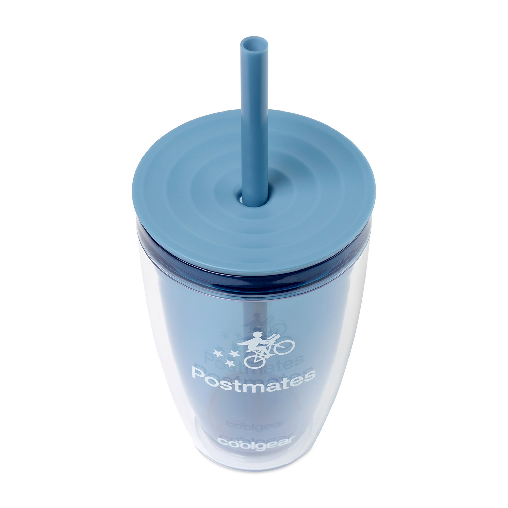 Picture of Cool Gear Oasis Straw Bottle - 14 Oz. - Elemental Blue