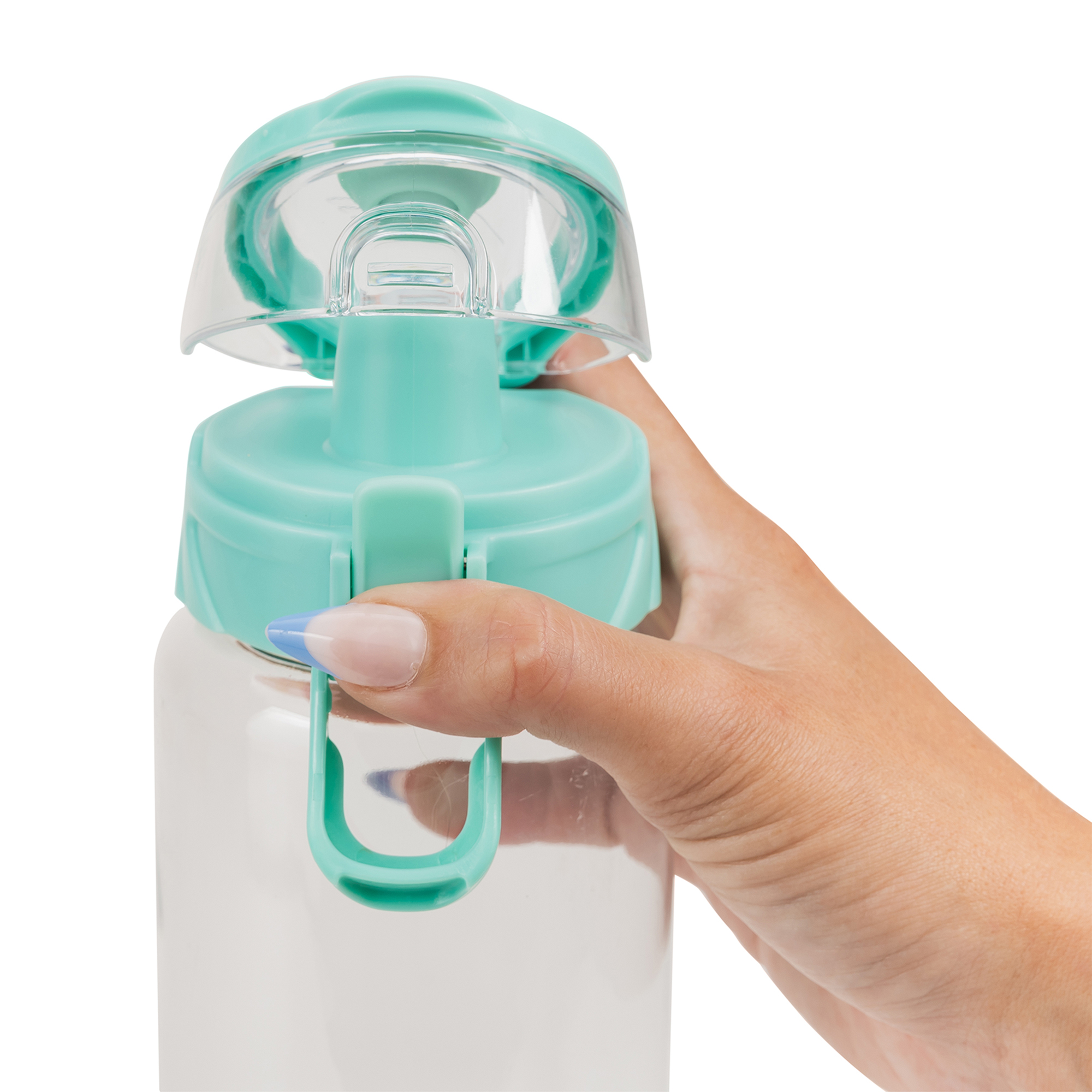 Picture of Cool Gear Cylinder Bottle with Halo Lid - 32 Oz. - Green Tea