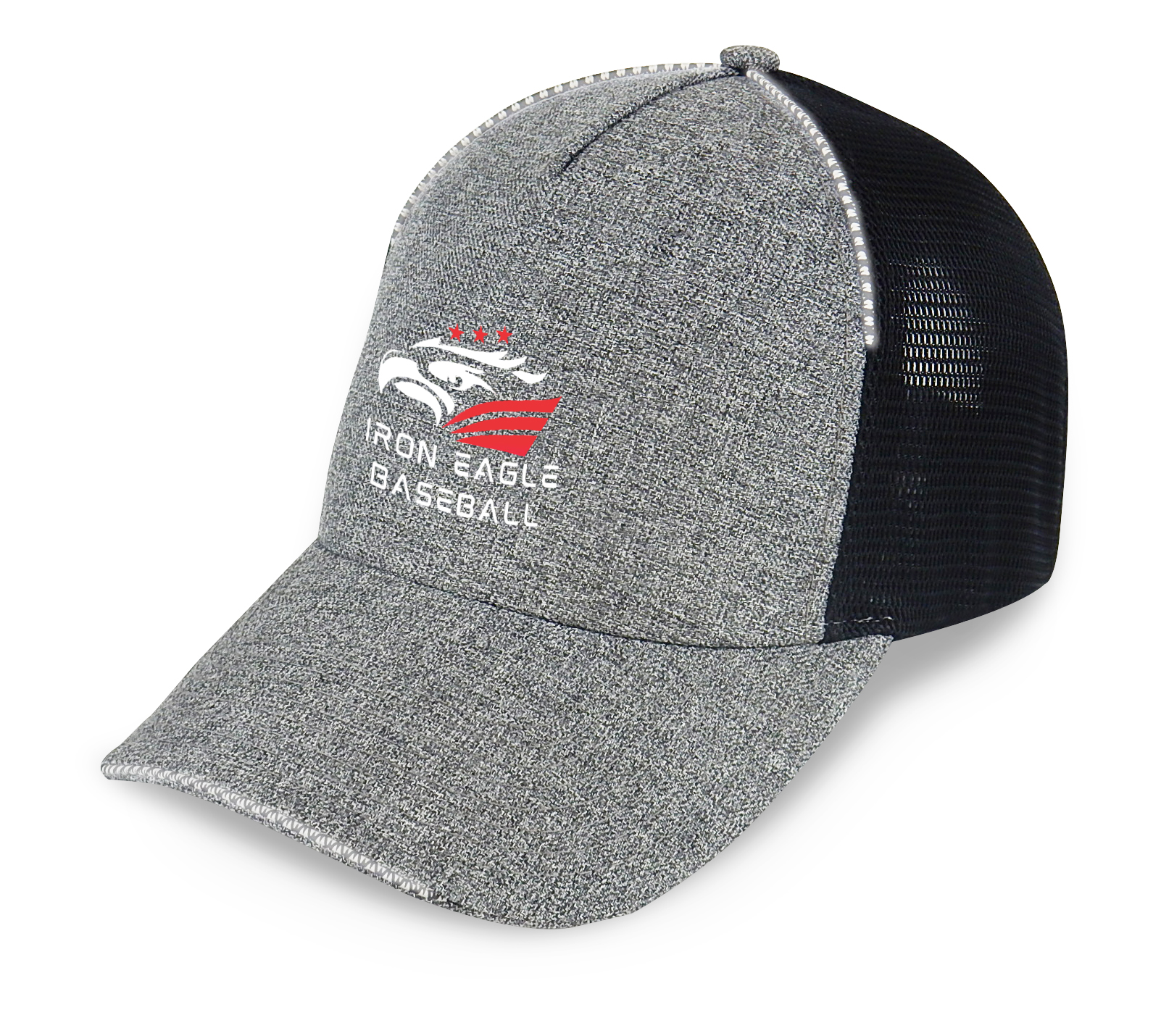 Picture of Merrimack Hat Co. Active 5-Panel Performance Hat - Heather Grey