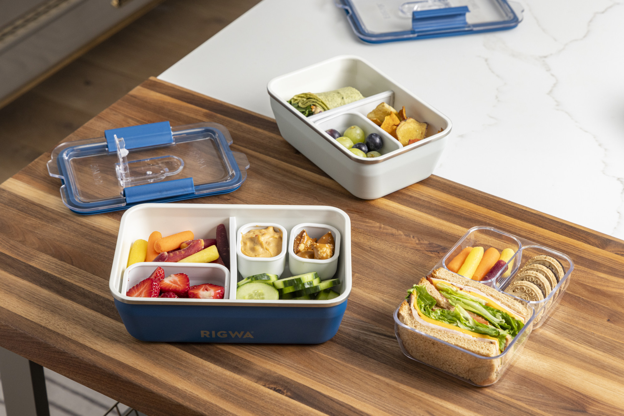 Picture of RIGWA Travel Bento Box 9x6 - Blue