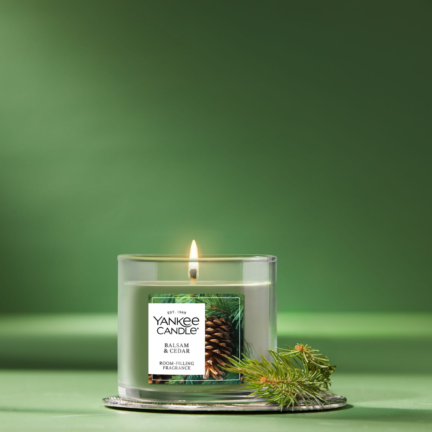 Picture of Yankee Candle Small Tumbler Candle - Balsam and Cedar