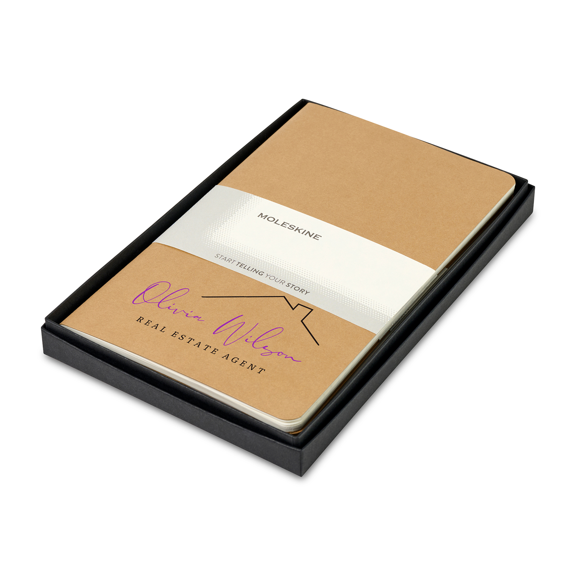Picture of Moleskine Large Cahier Gift Set - Kraft