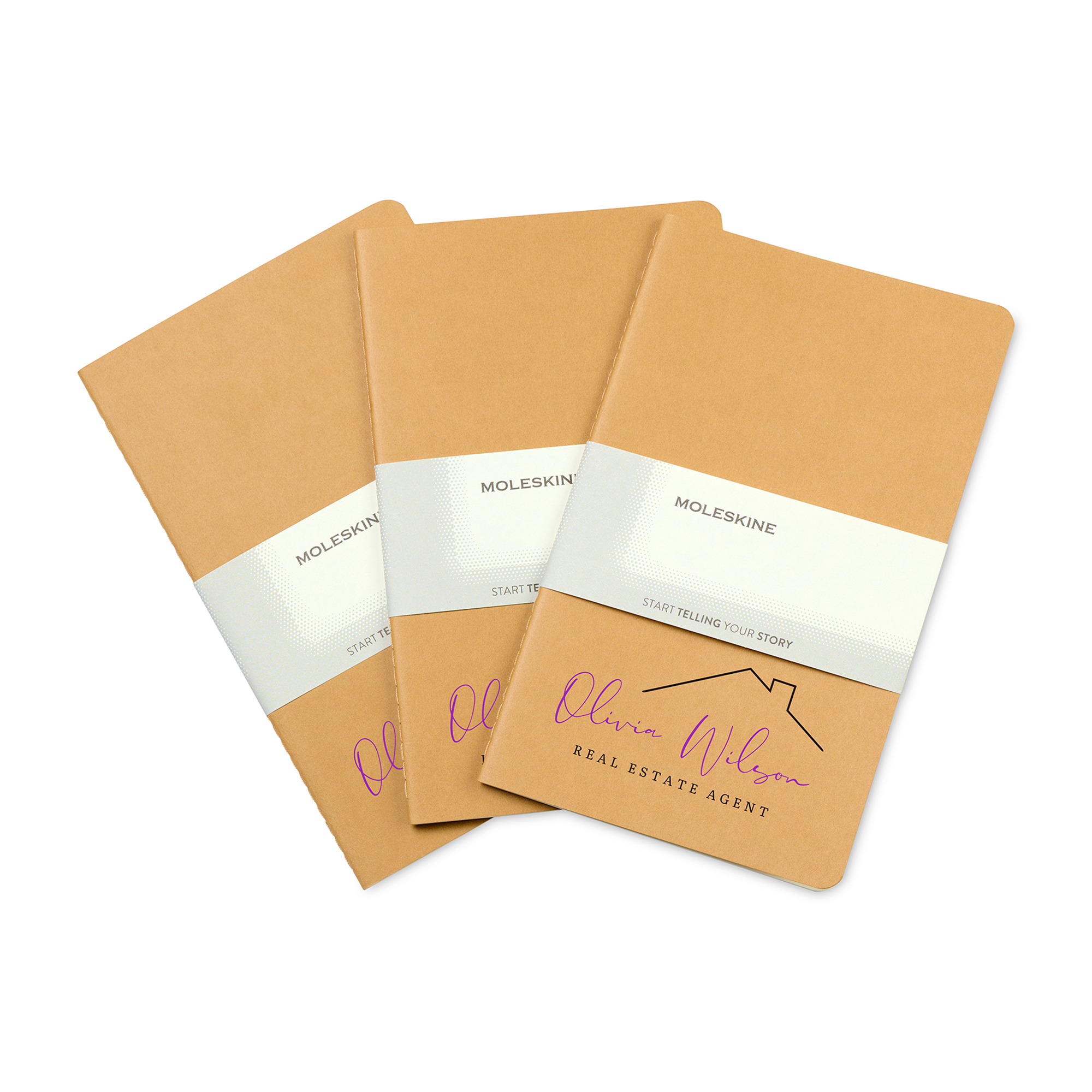 Picture of Moleskine Large Cahier Gift Set - Kraft