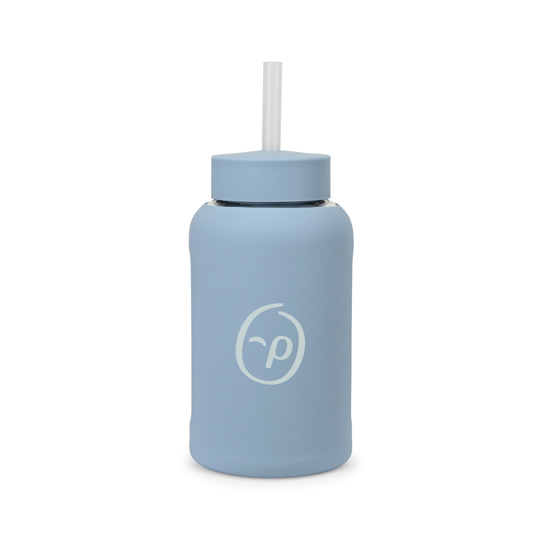 Picture of Axis Glass Straw Bottle - 21 Oz. - Slate Blue