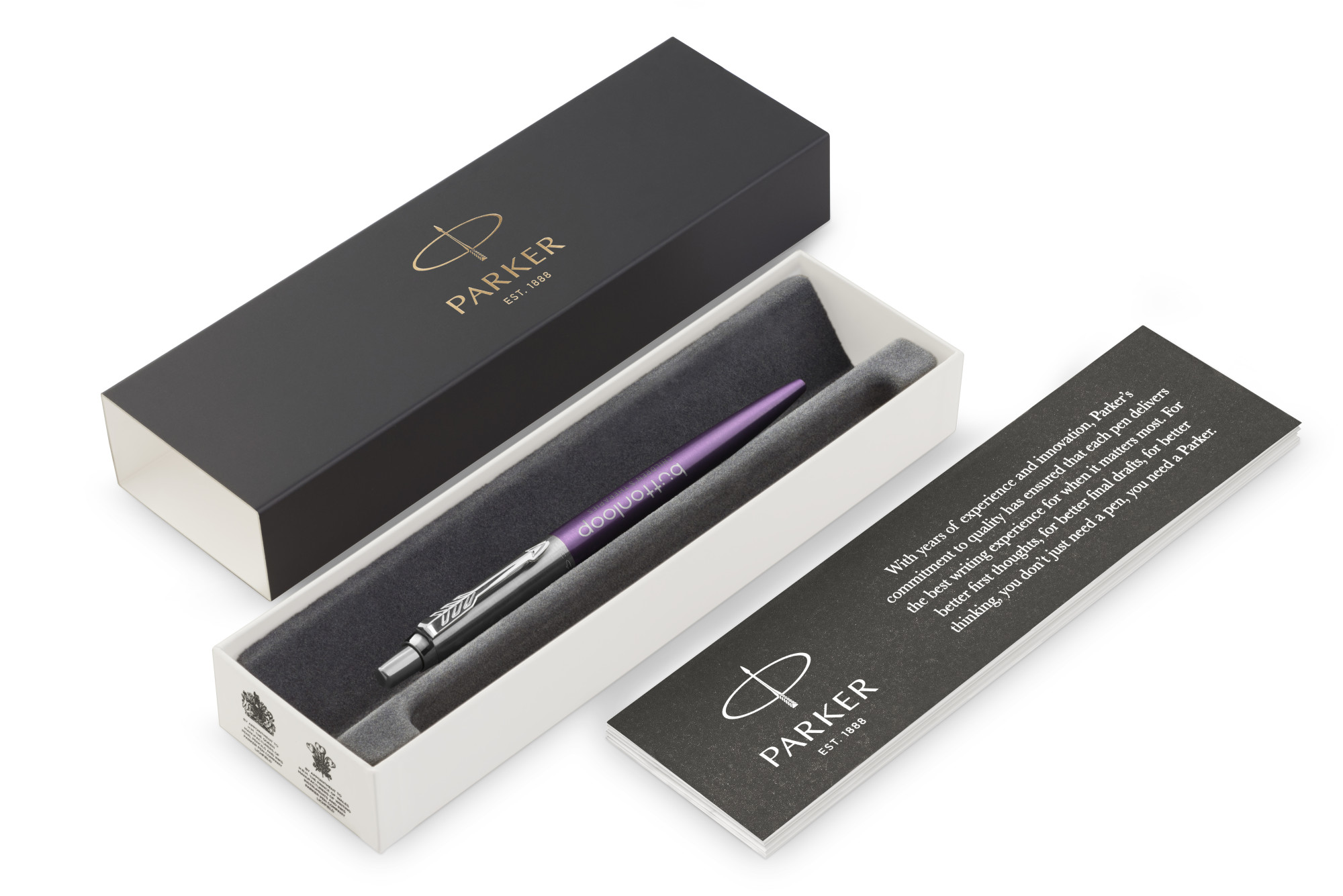 Picture of Parker Jotter London Stainless Steel Ballpoint - Victoria Violet - Chrome Trim