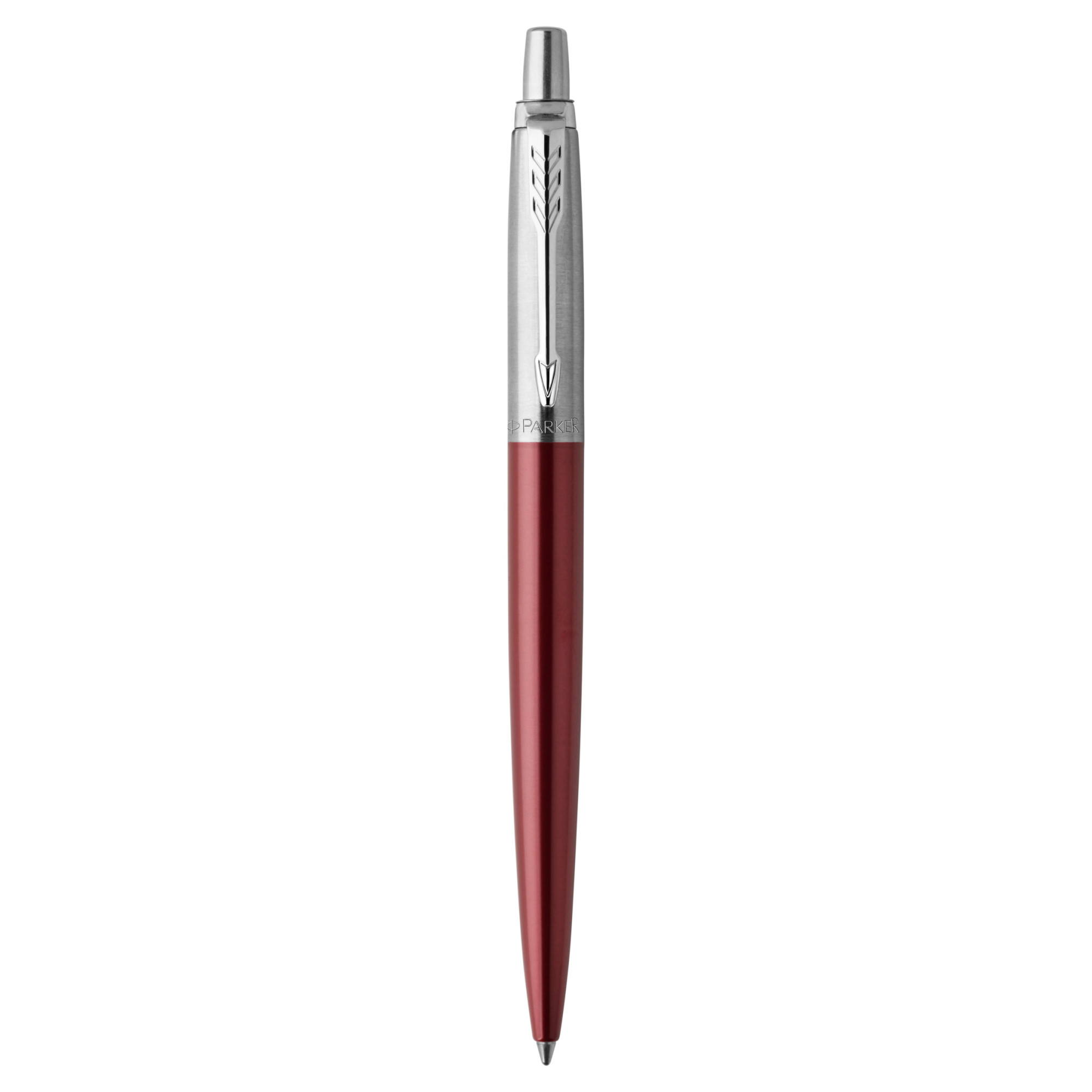 Picture of Parker Jotter London Stainless Steel Ballpoint - Kensington Red - Chrome Trim