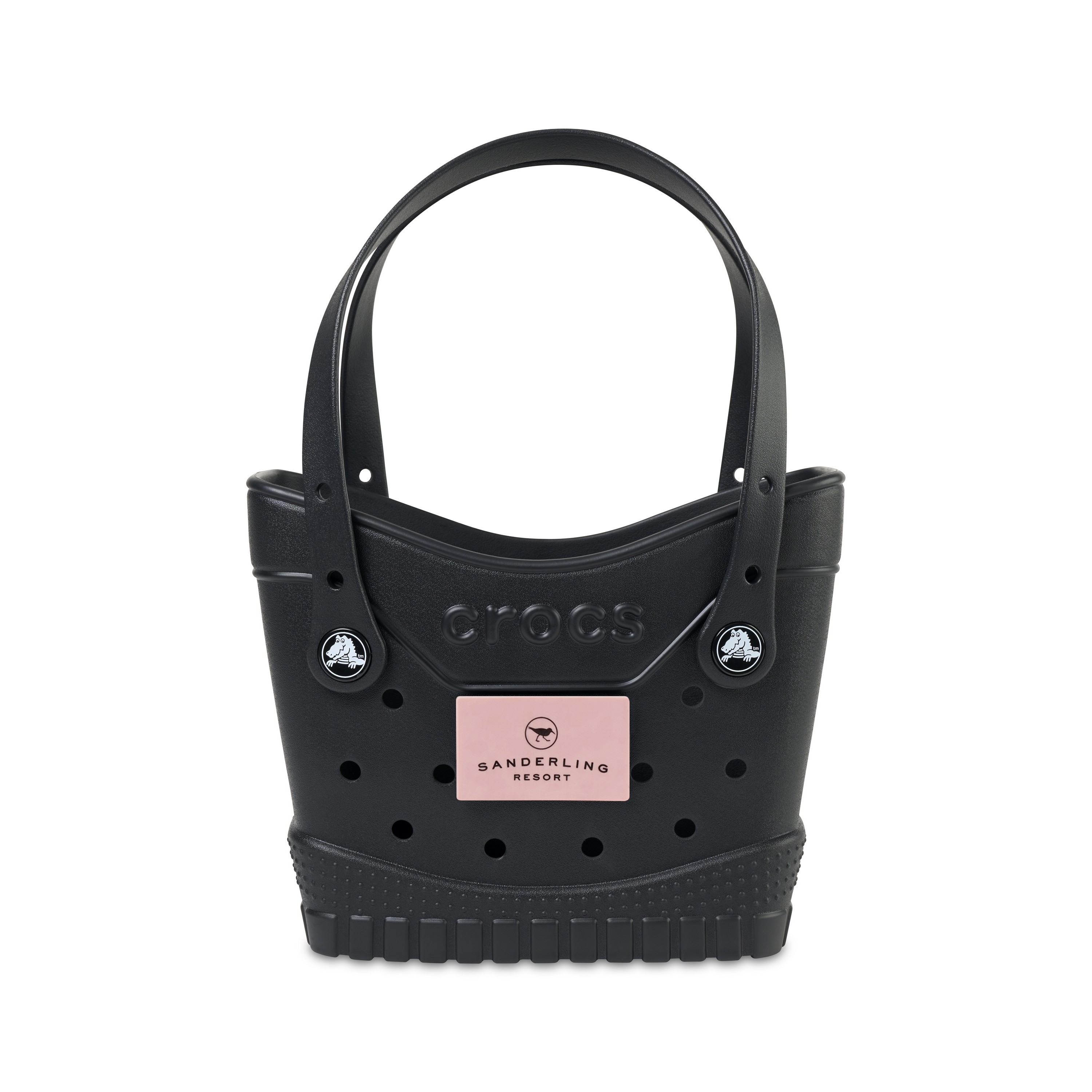Picture of Crocs Classic Small Tote - Black - Powder Pink