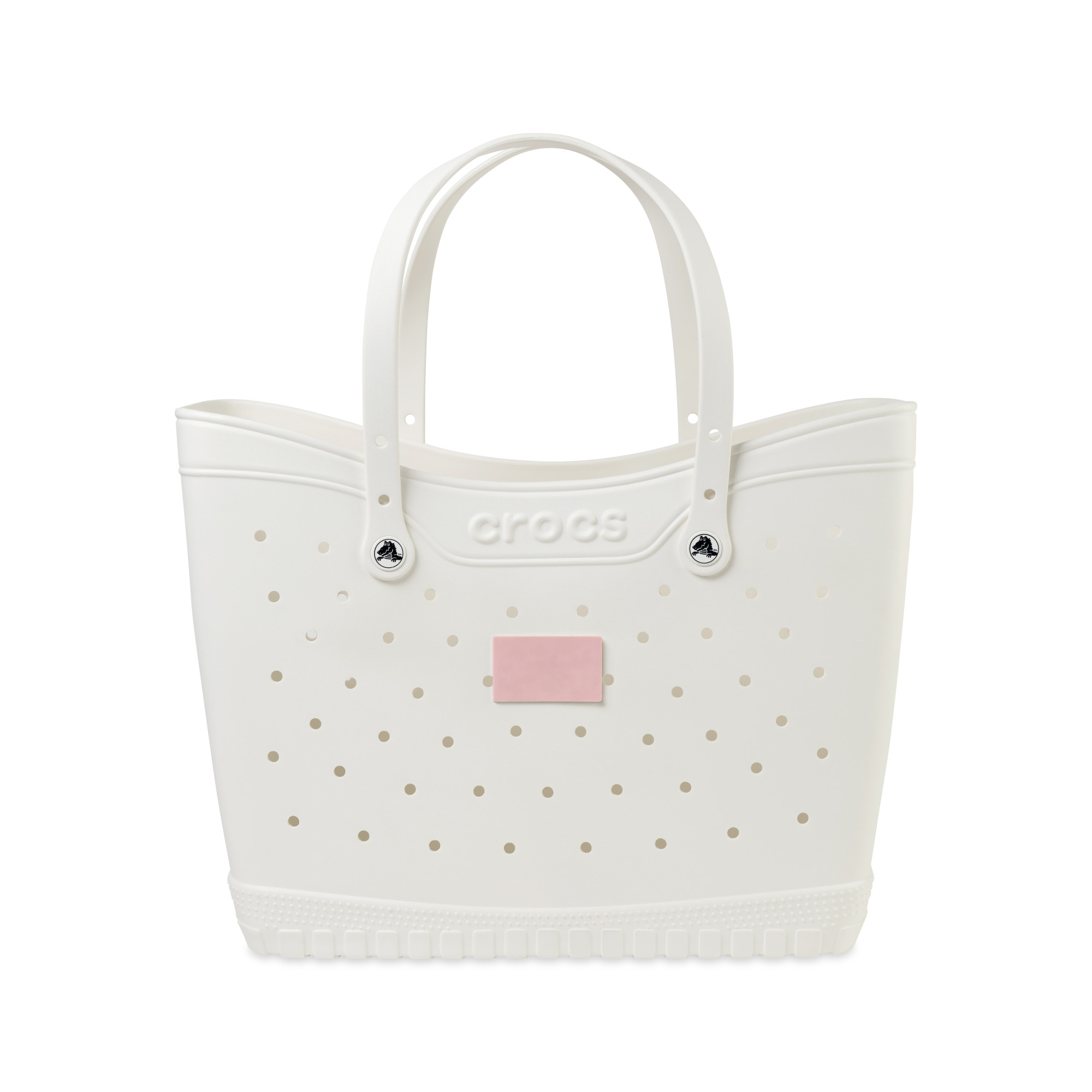Picture of Crocs Classic Large Tote - White - Powder Pink