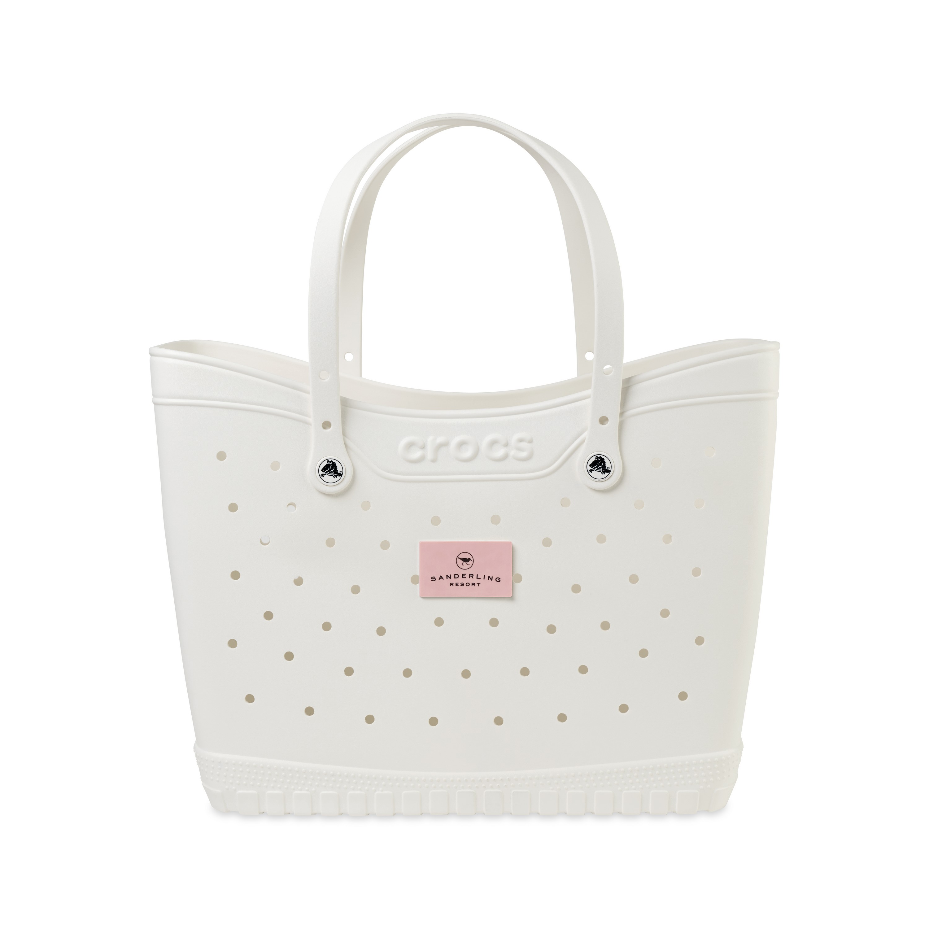 Picture of Crocs Classic Large Tote - White - Powder Pink