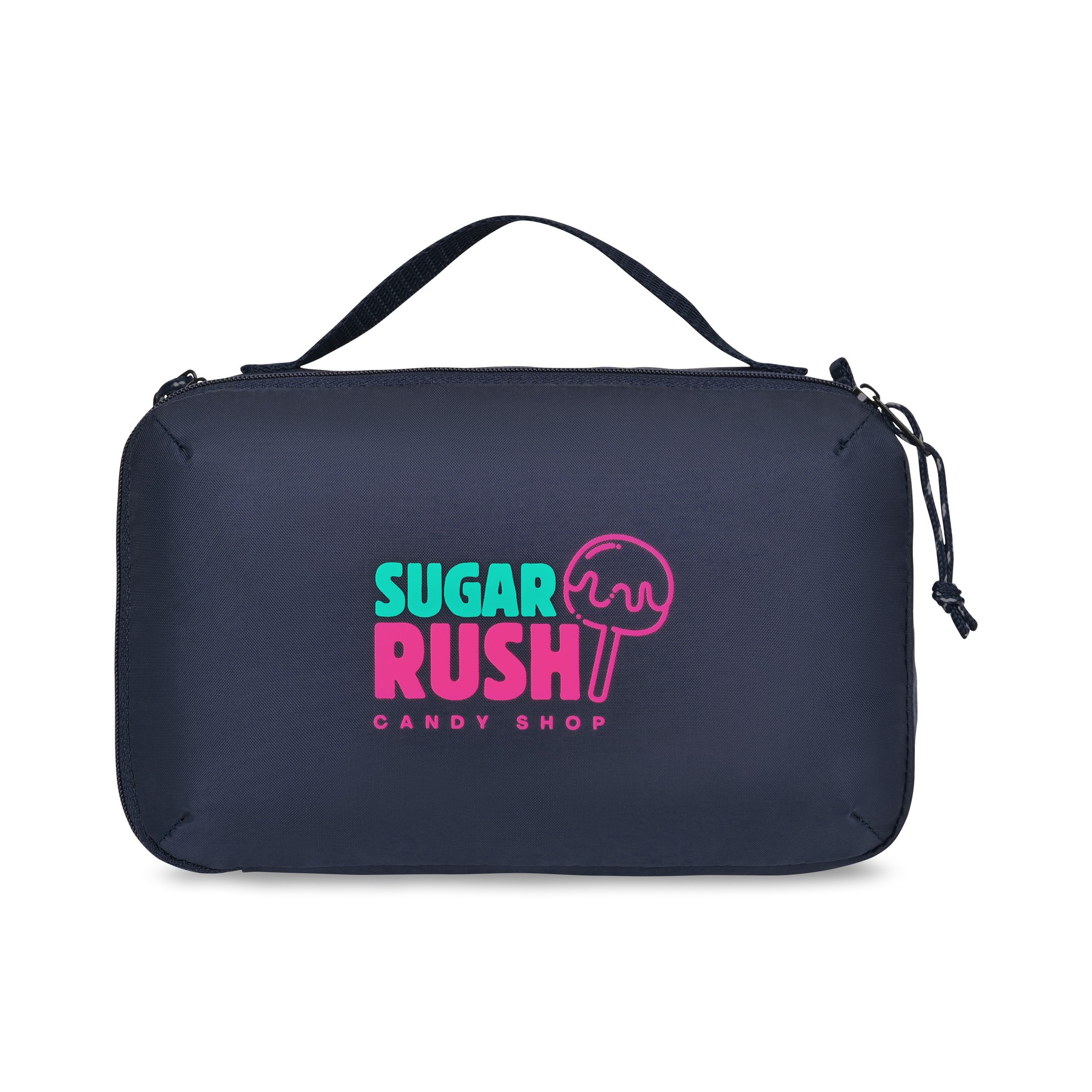 Picture of Parker Recycled rPET Dual Zippered Pouch - Navy