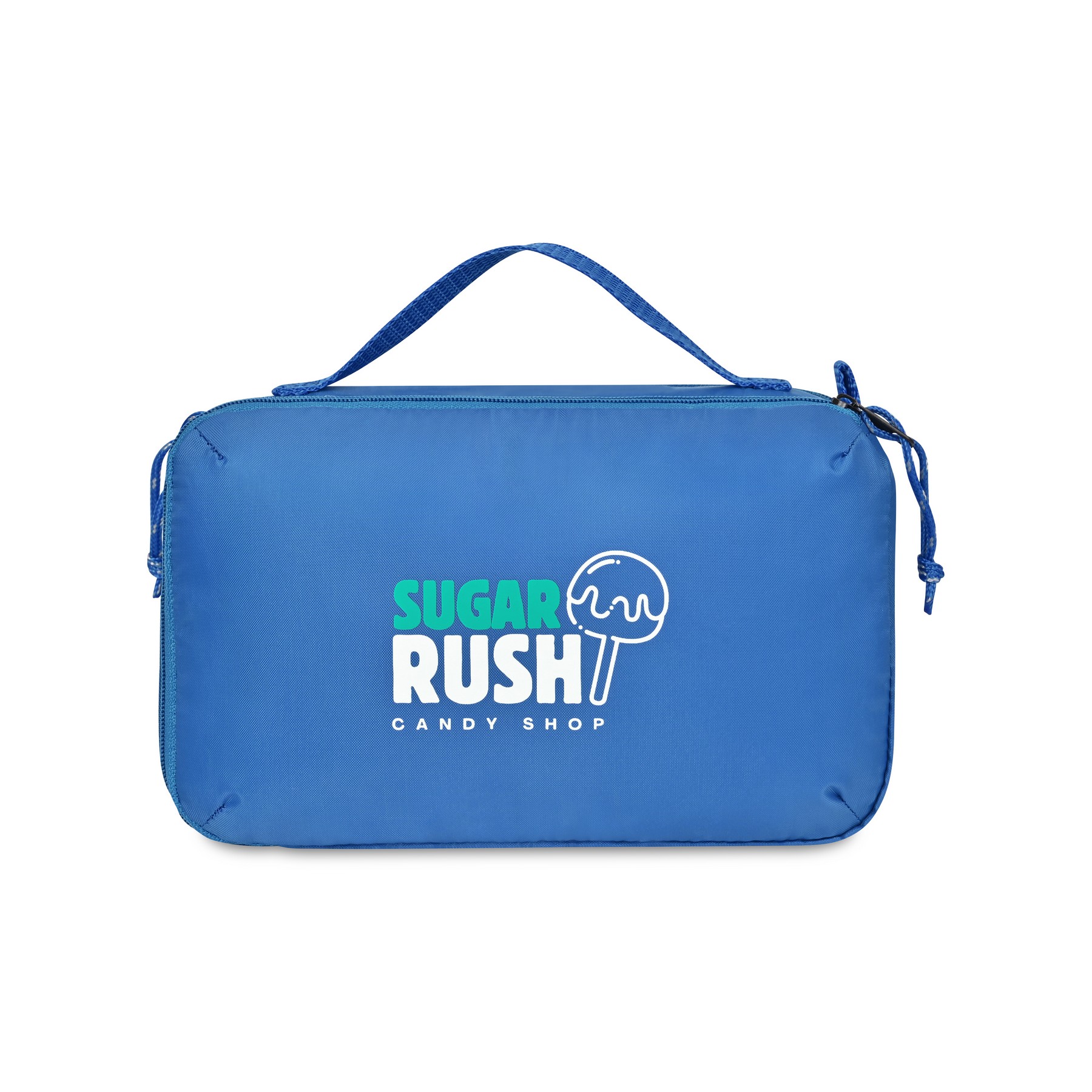 Picture of Parker Recycled rPET Dual Zippered Pouch - Royal Blue