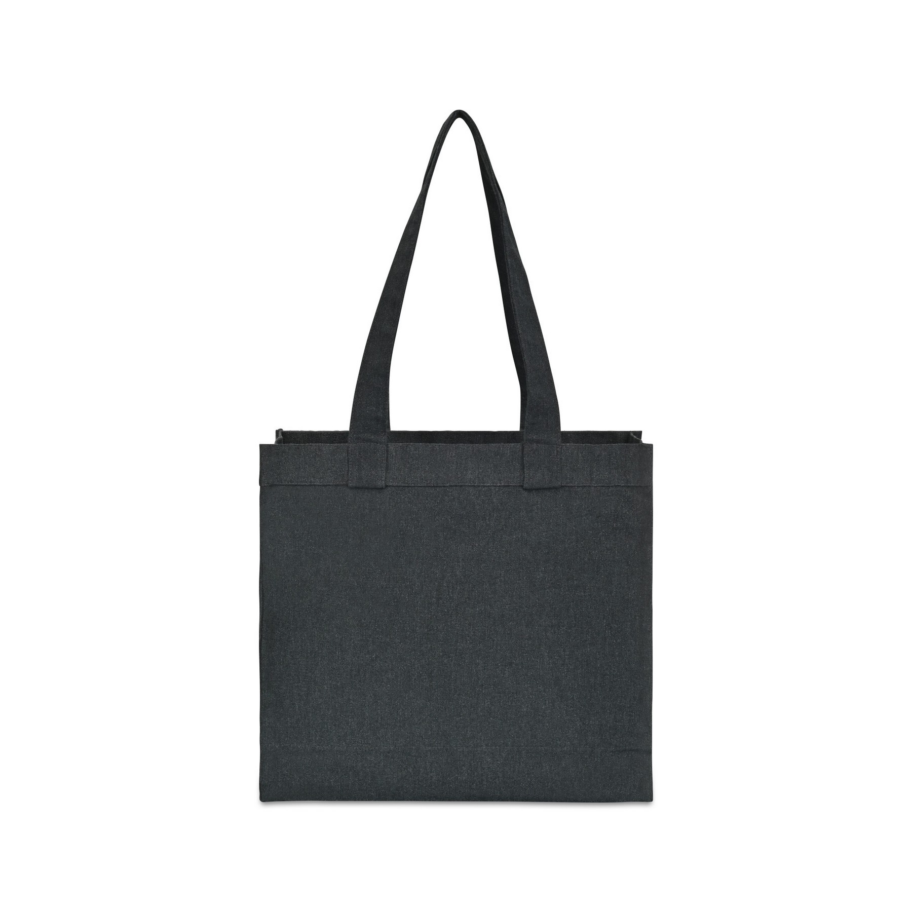 Picture of Recycled Cotton Pocket Tote - AWARE - Charcoal