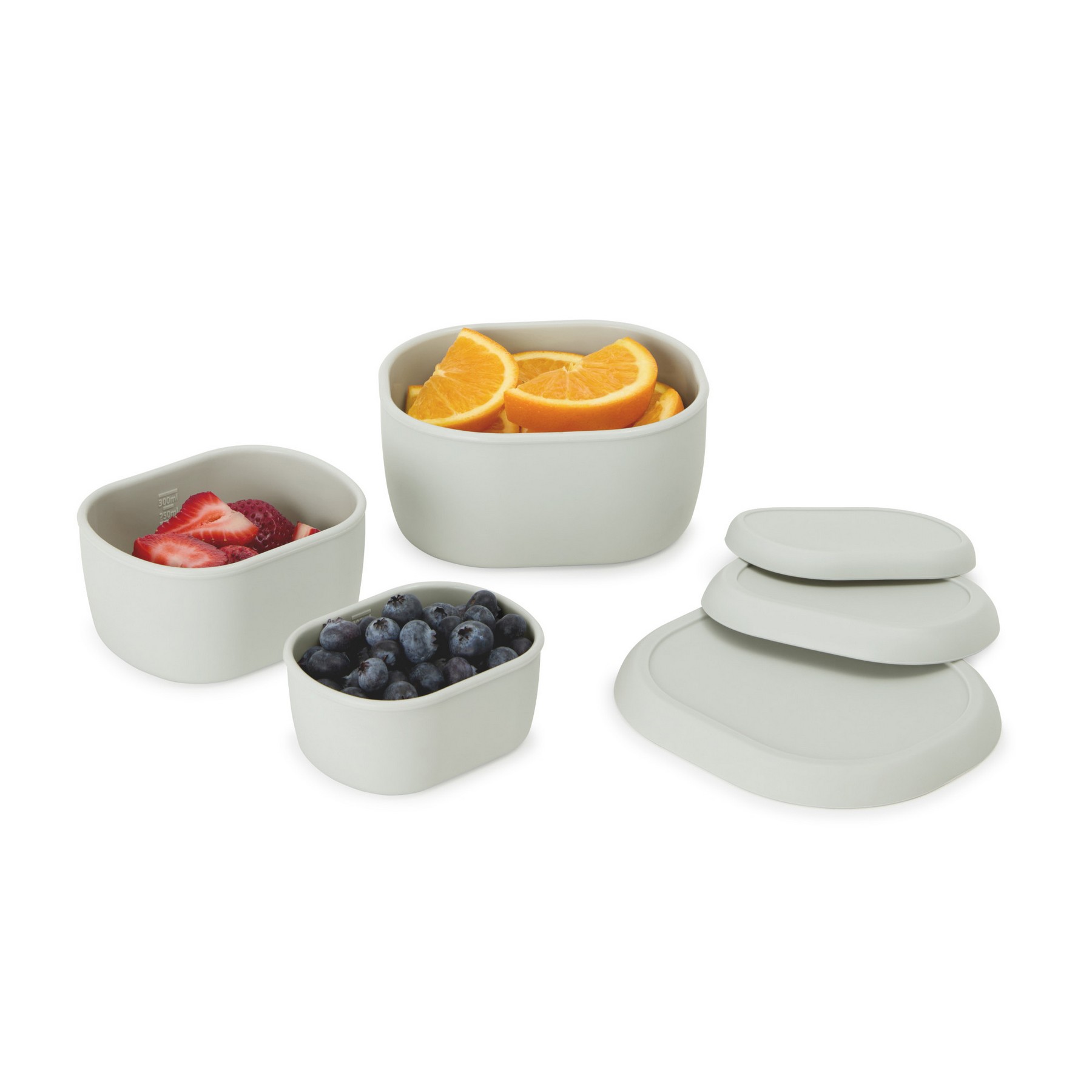 Picture of Silicone Storage Container, Set of 3 - Grey