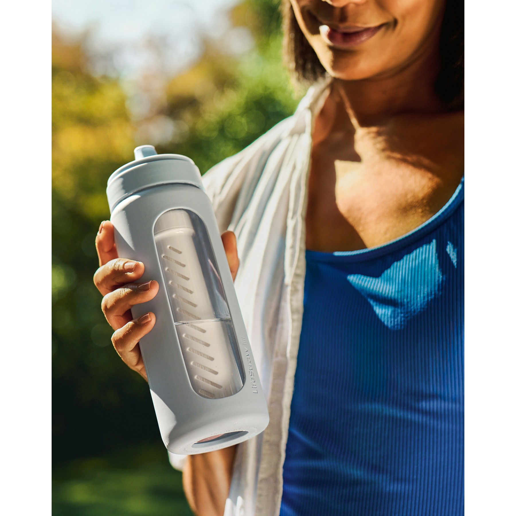 Picture of LifeStraw Go Series Bottle - 20 Oz (Glass) - Icelandic