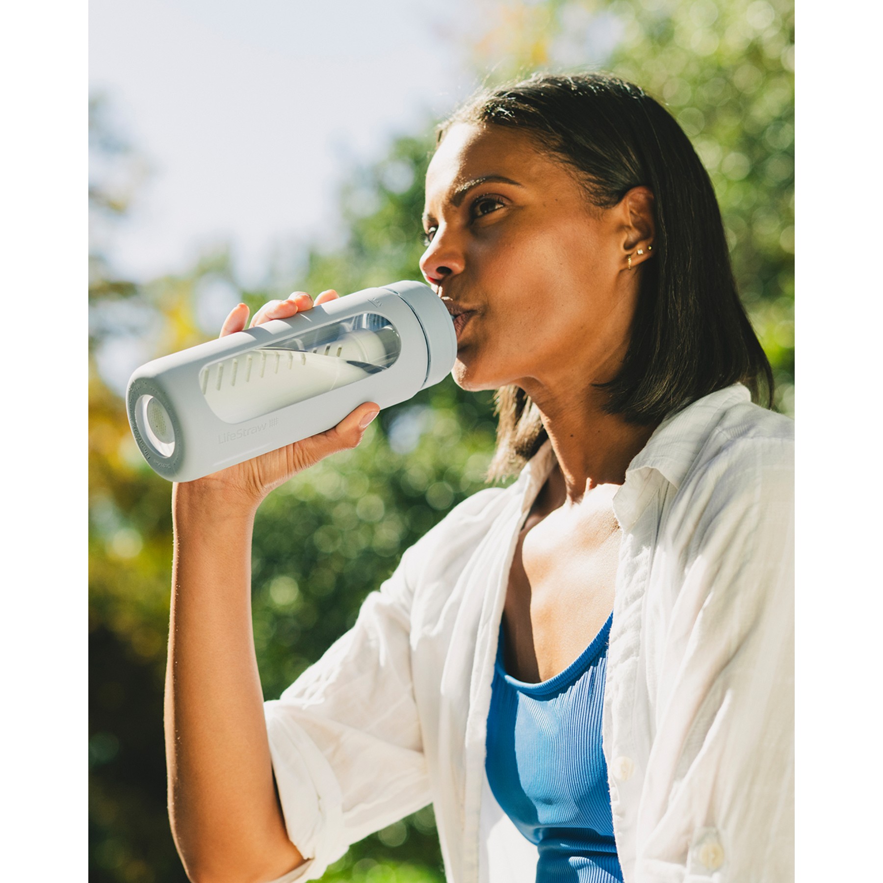 Picture of LifeStraw Go Series Bottle - 20 Oz (Glass) - Icelandic