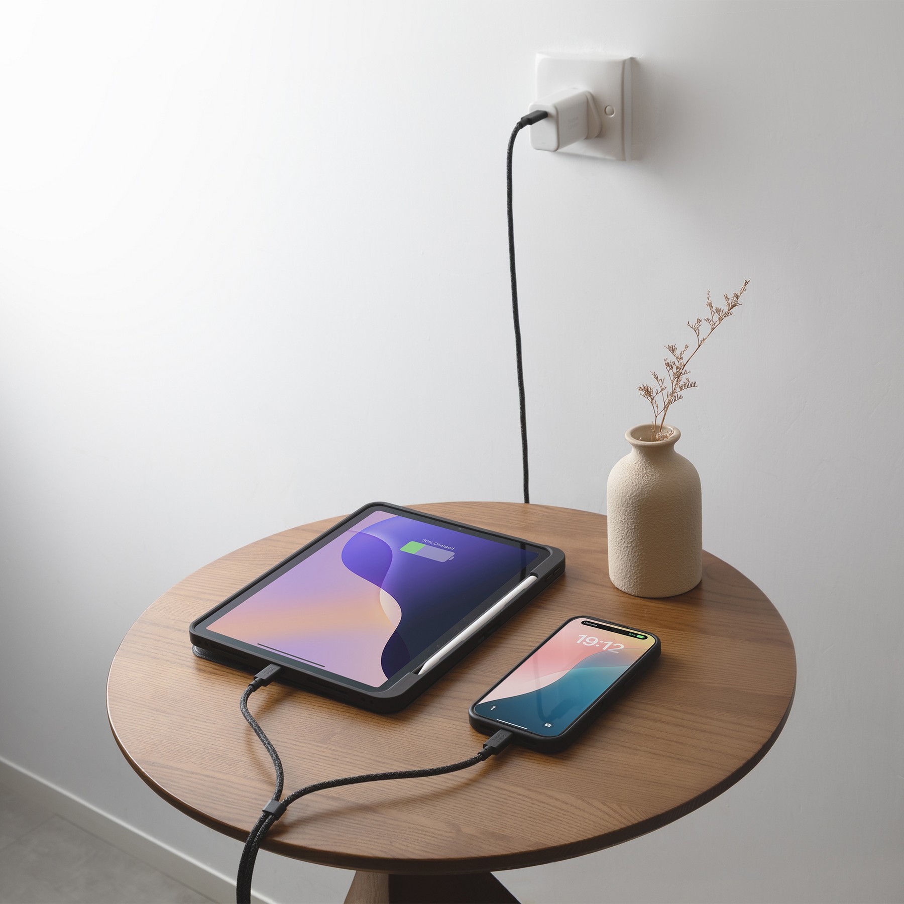 Picture of Native Union Belt Cable 2-in-1 USB-C to USB-C & USB-C Cable - Black