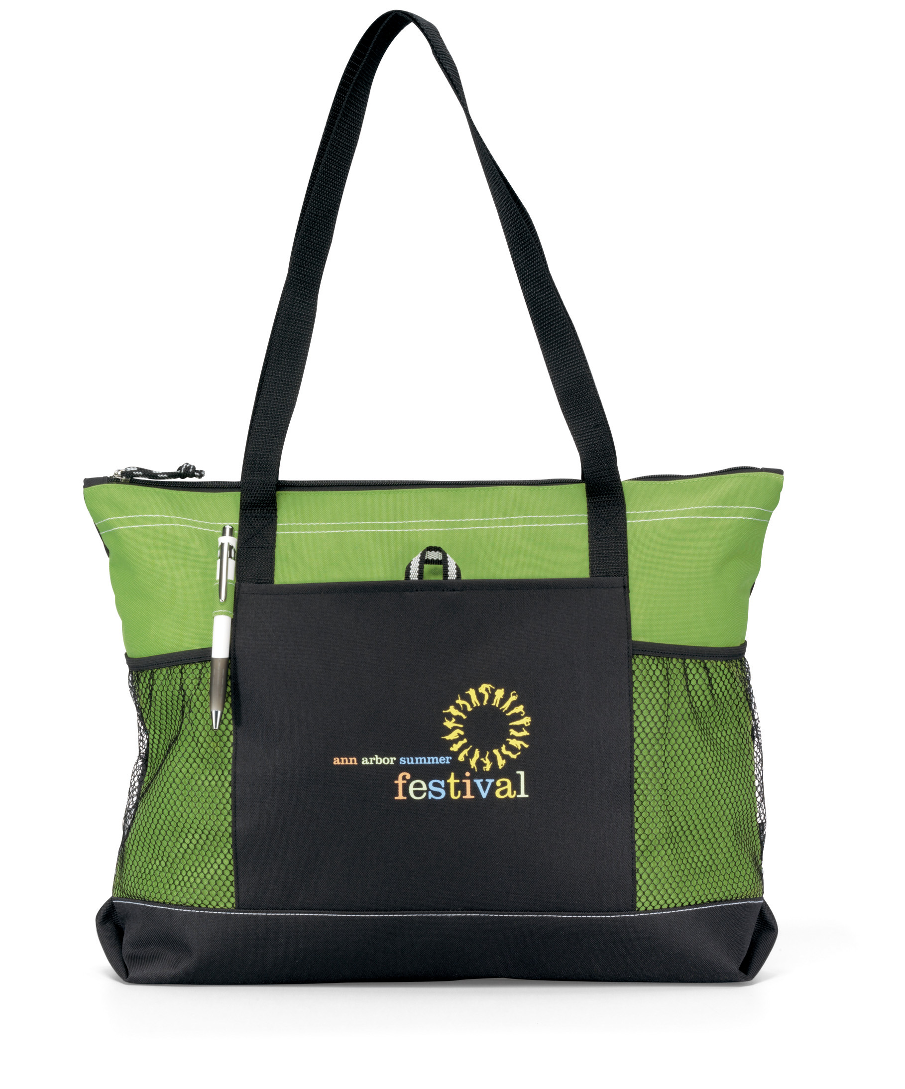 Picture of Select Zippered Tote - Apple Green