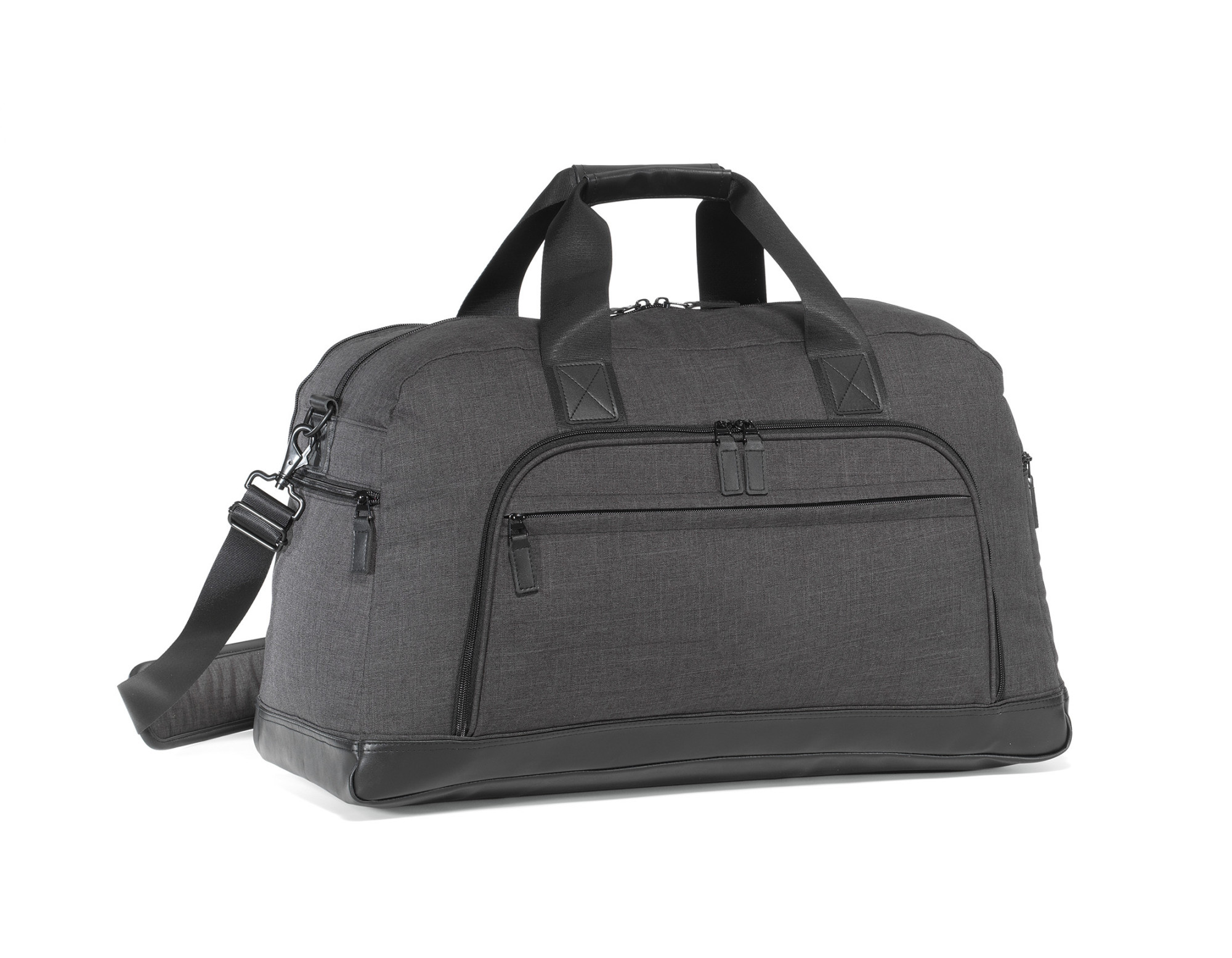 Picture of Heritage Supply Tanner Travel Duffel - Charcoal Heather-Black