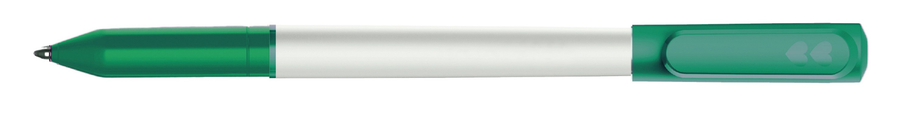 Picture of Paper Mate Write Bros Stick Pen White Barrel - Blue Ink - Green