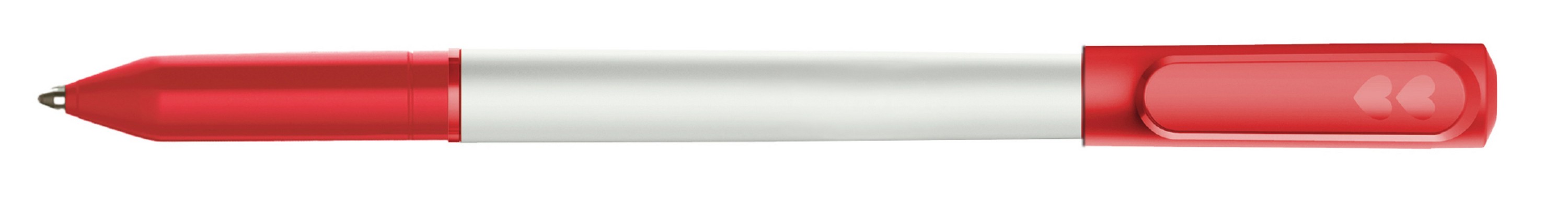 Picture of Paper Mate Write Bros Stick Pen White Barrel - Blue Ink - Red