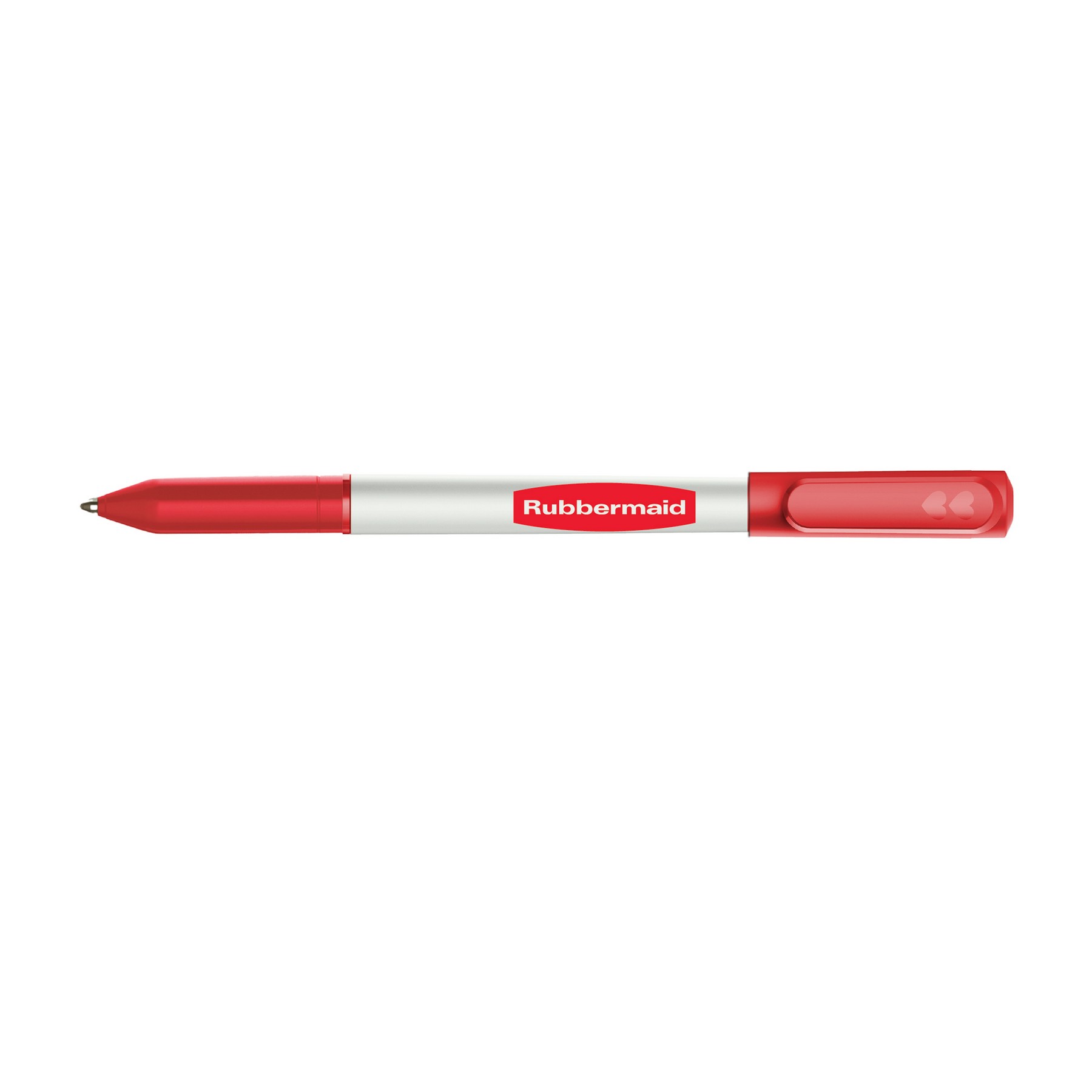 Picture of Paper Mate Write Bros Stick Pen White Barrel - Black Ink - Red