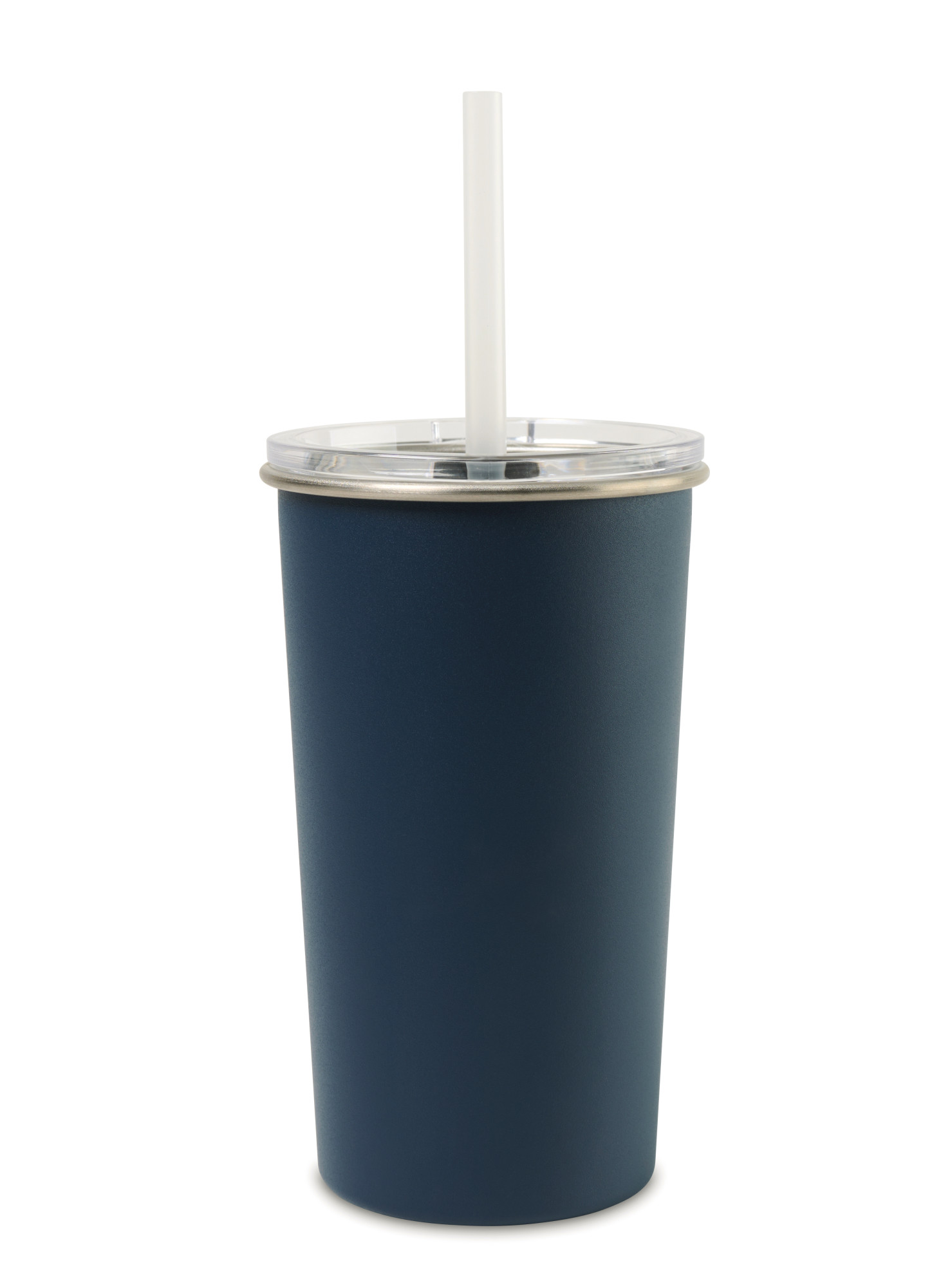 Picture of Arlo Classics Stainless Steel Tumbler with Straw - 20 Oz. - Matte Navy