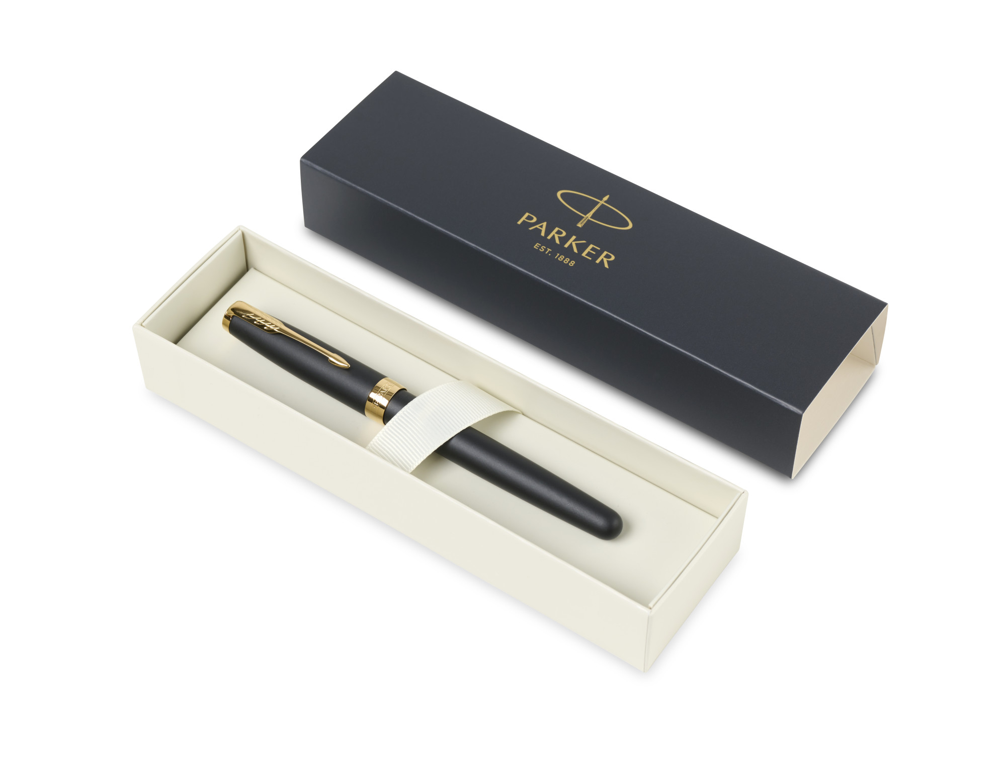 Picture of Parker Sonnet Rollerball - Matte - Black Matte - Gold Trim