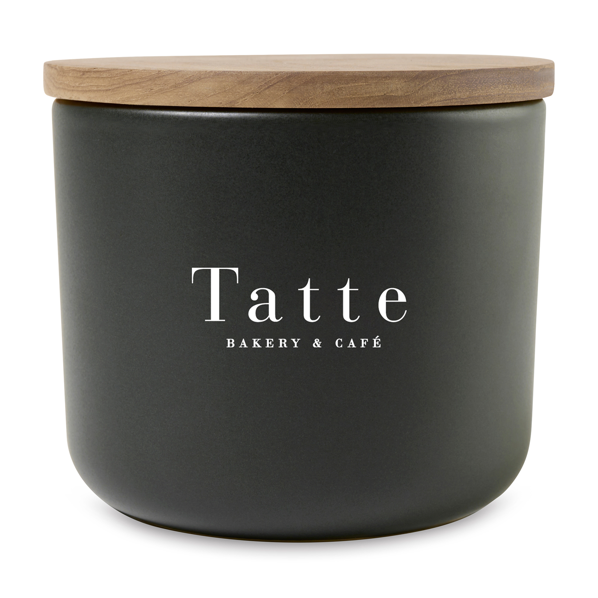 Picture of Be Home Brampton Stoneware Container - Medium - Black